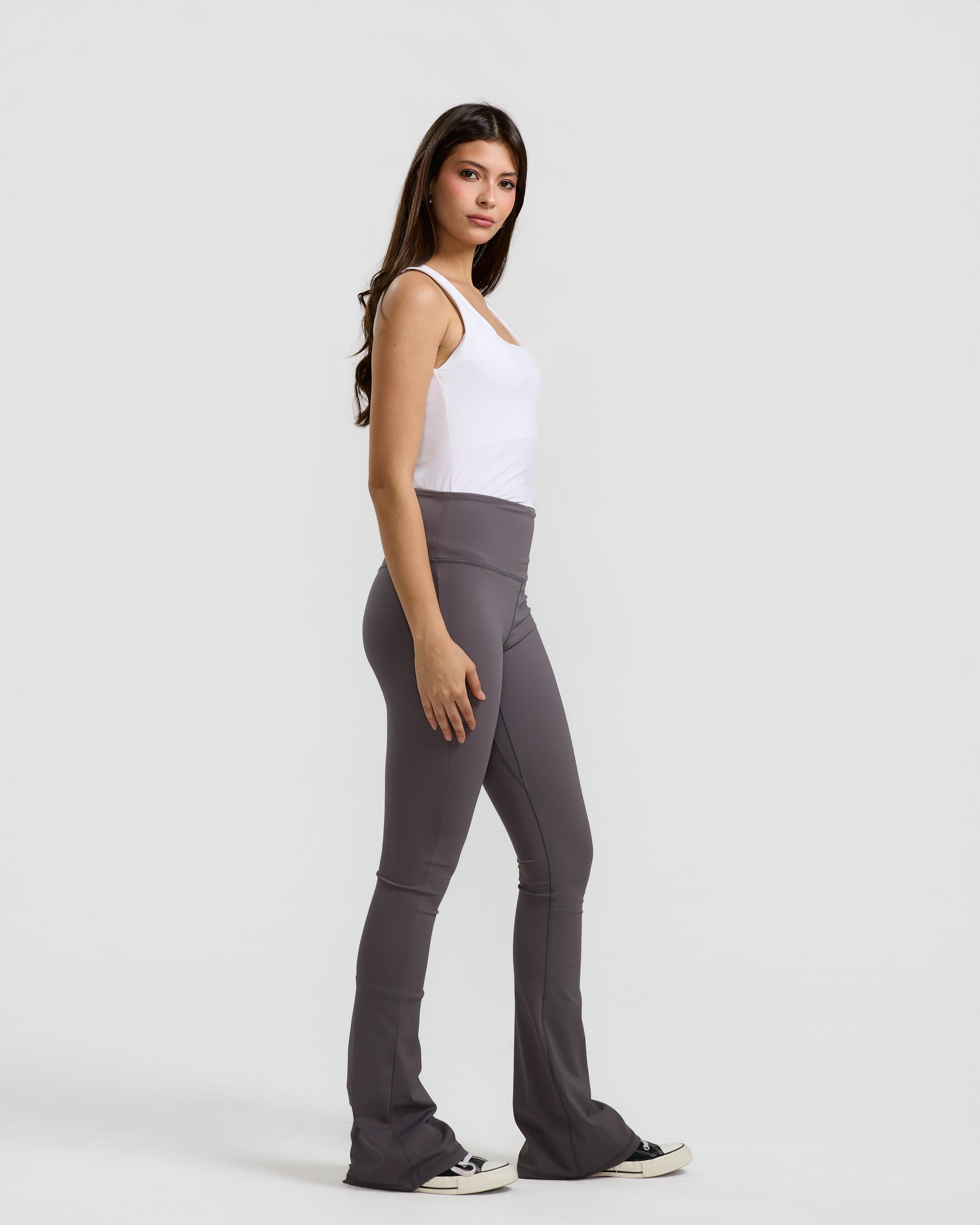 Flared Legging In Dark Grey