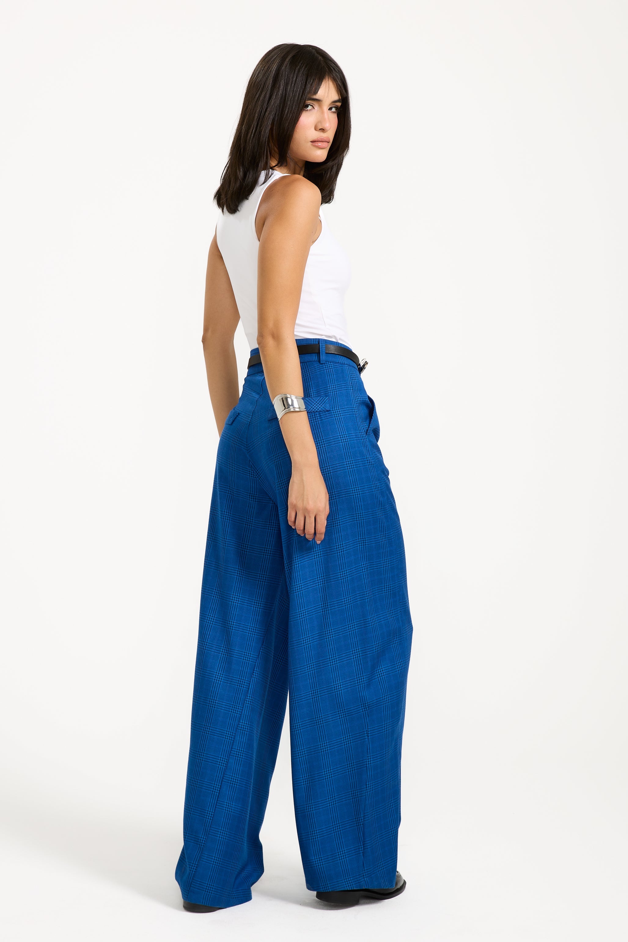 Barrel Suit Pants In Blue
