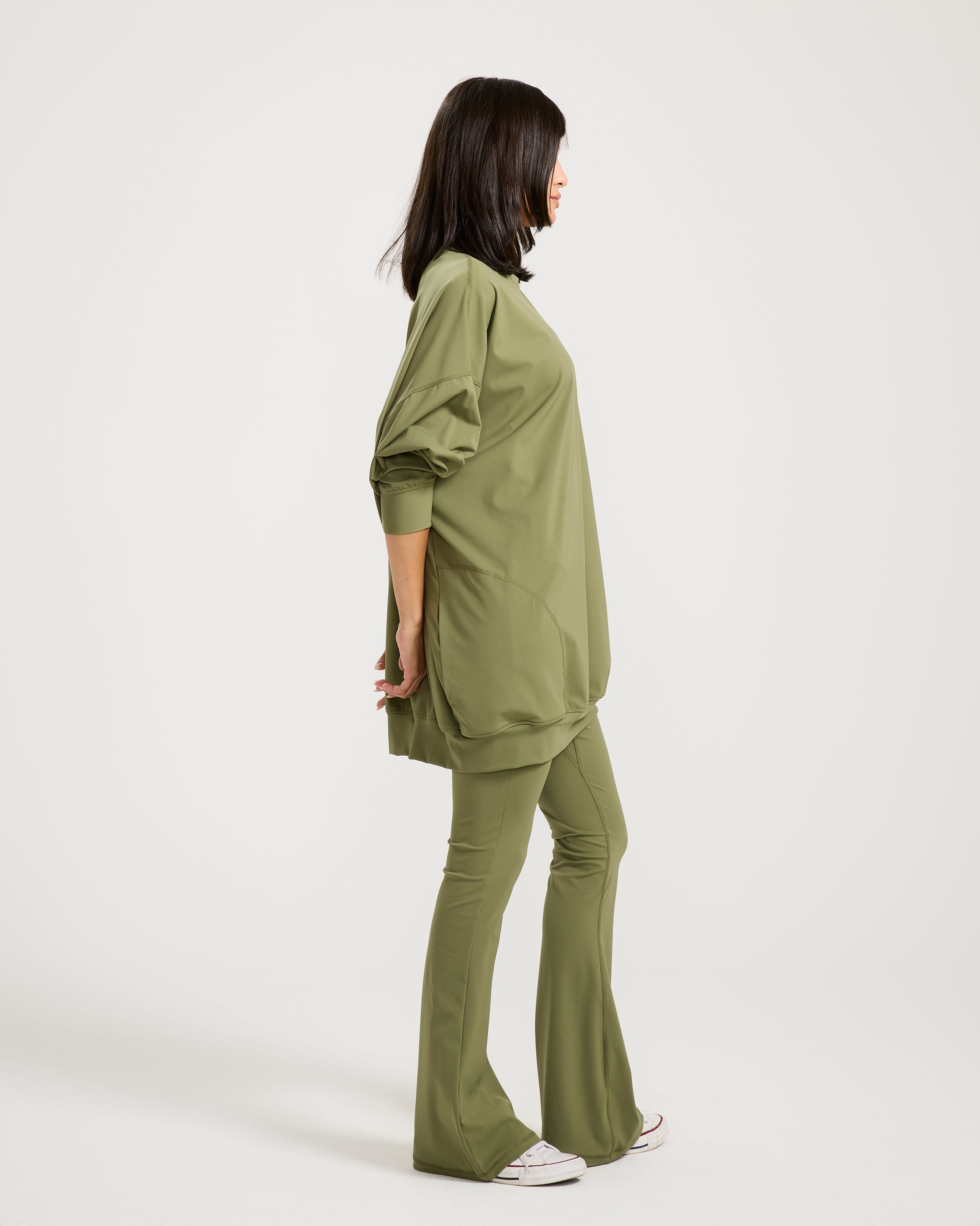 Super Oversize Sweatshirt In Olive