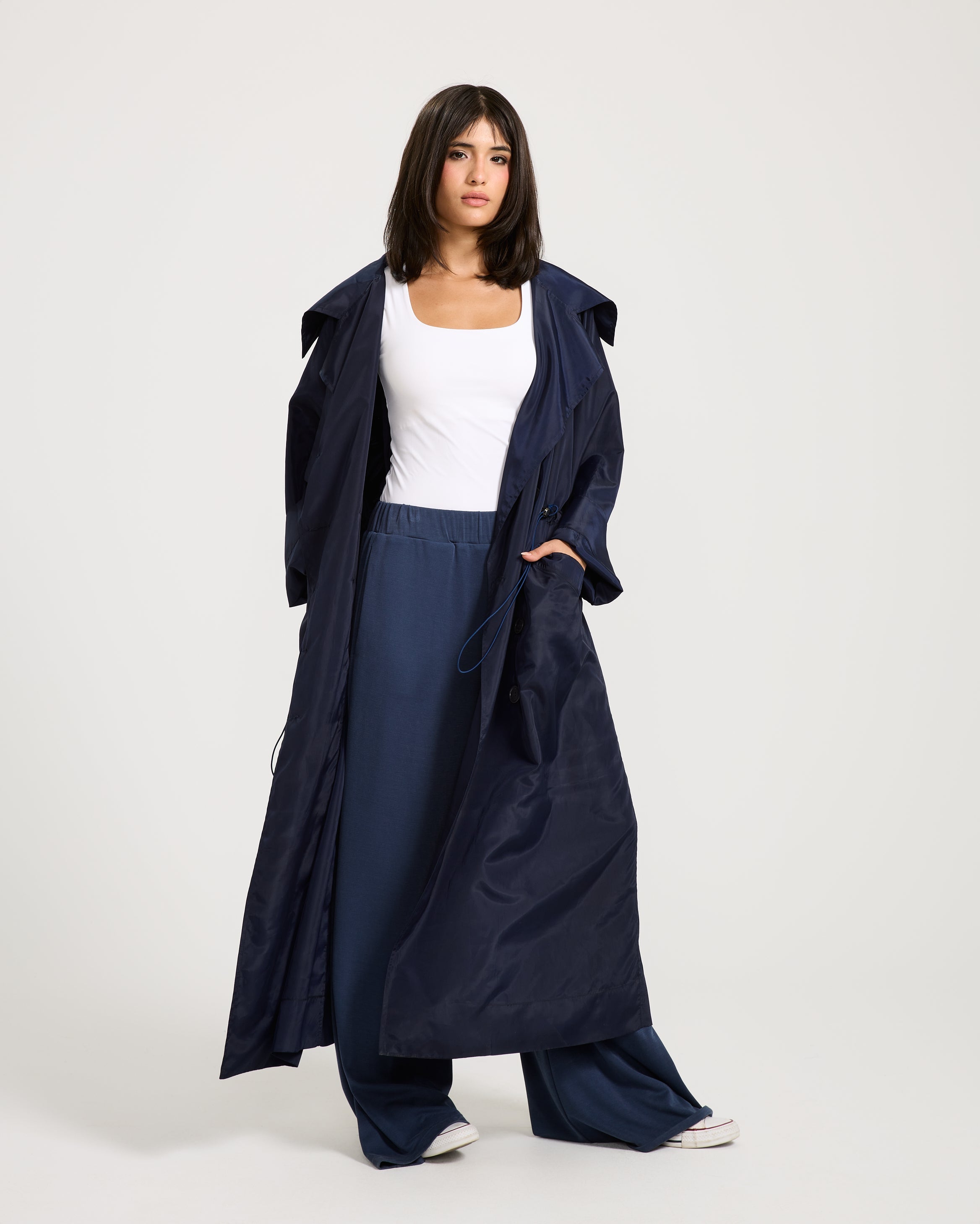 Waterproof Navy Trench Coat