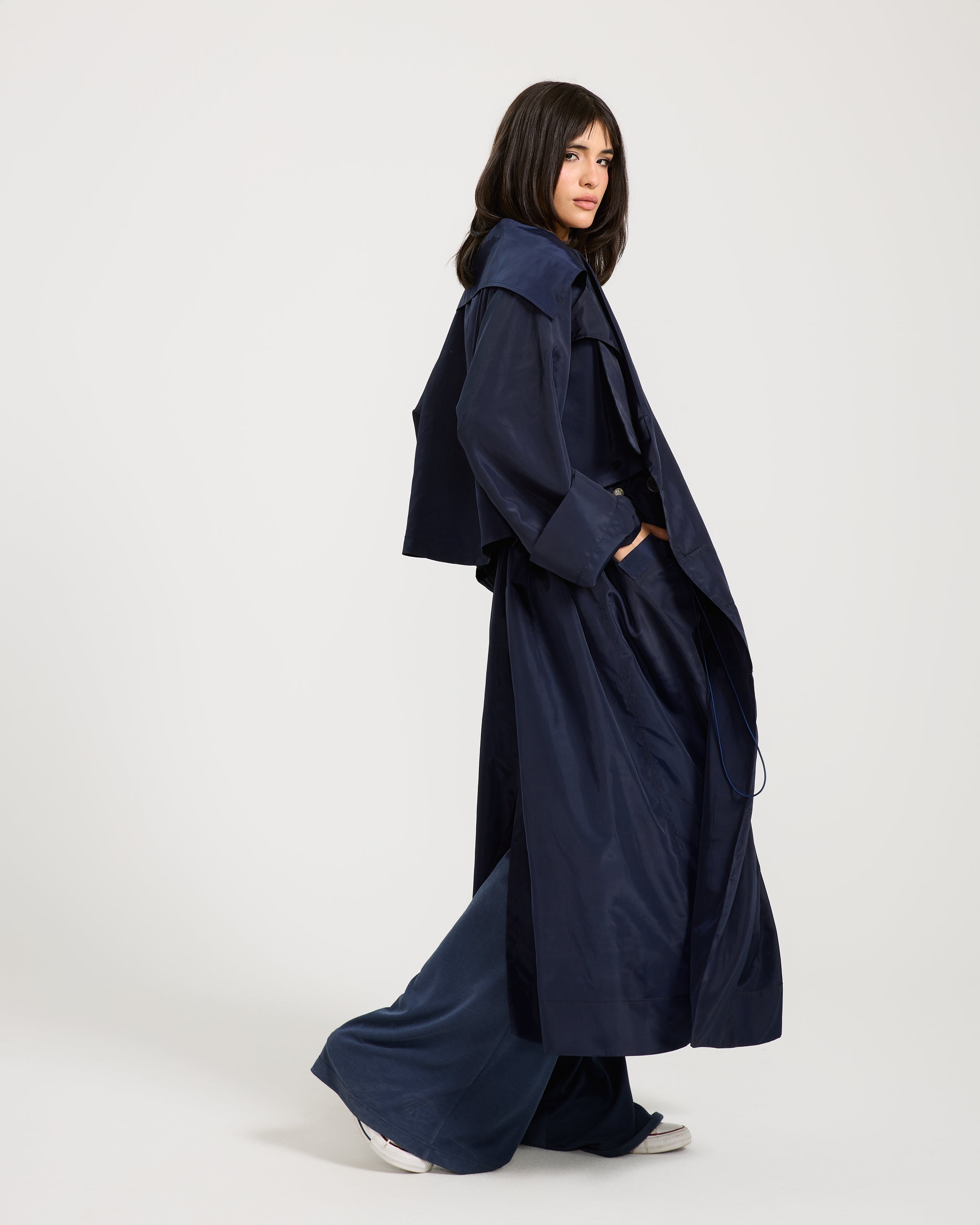 Waterproof Navy Trench Coat