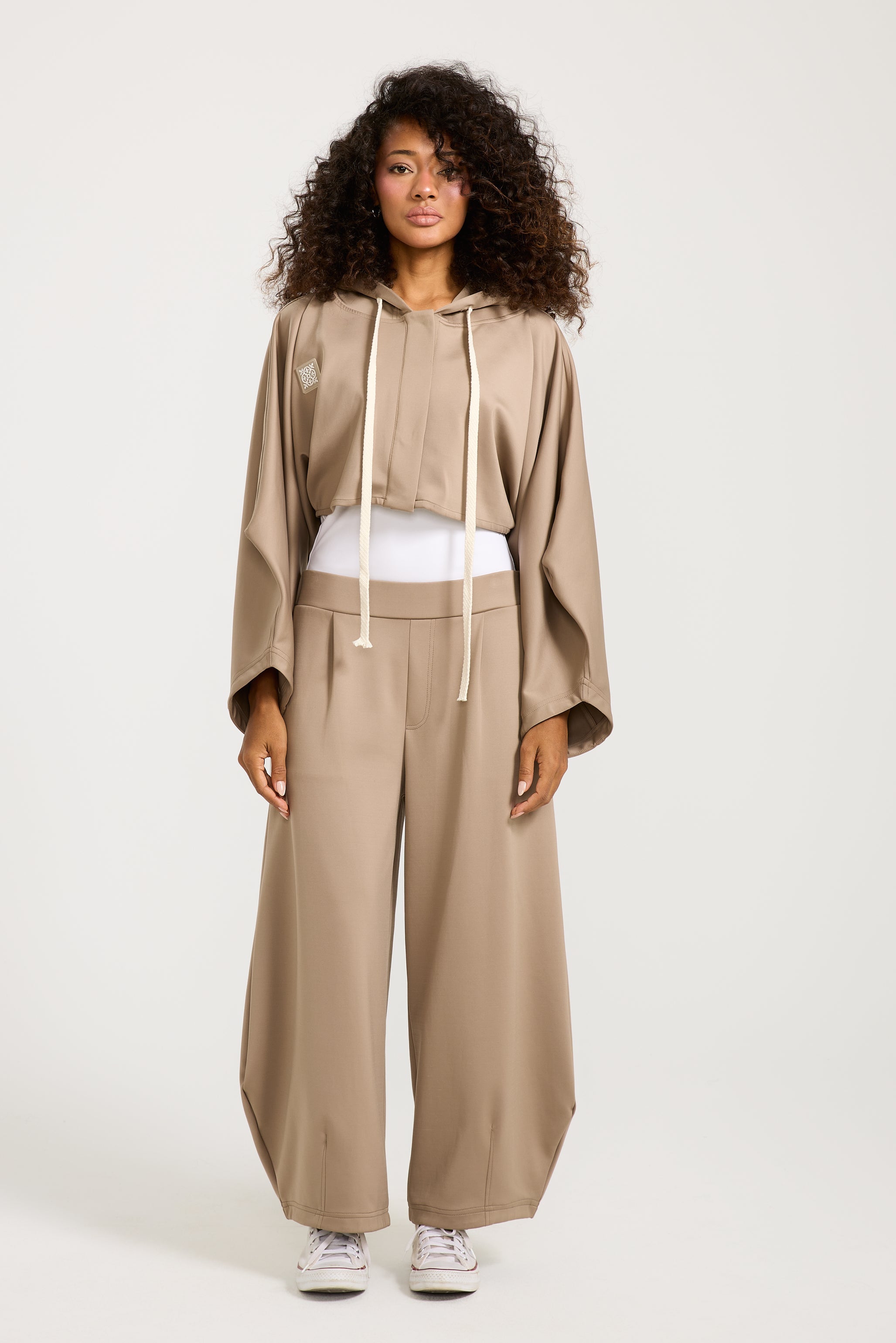 Cropped Pointed Sleeves Jacket