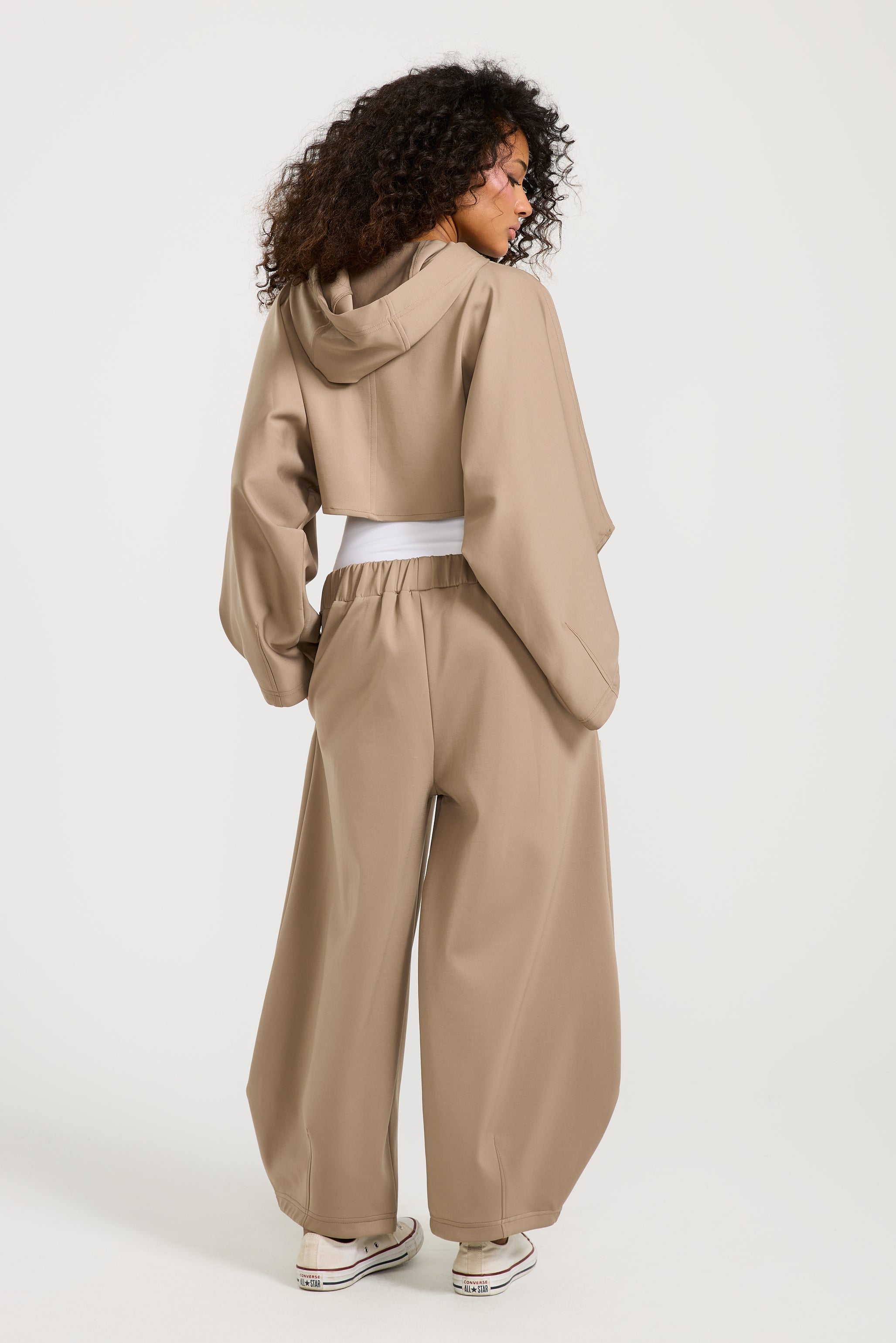 Cropped Pointed Sleeves Jacket