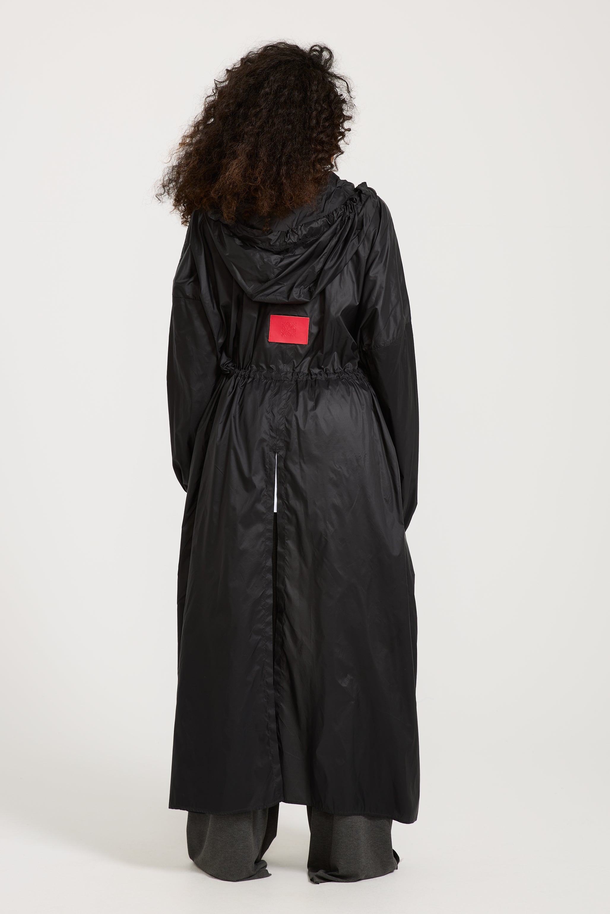 Maxi Waterproof Rain Coat In Black