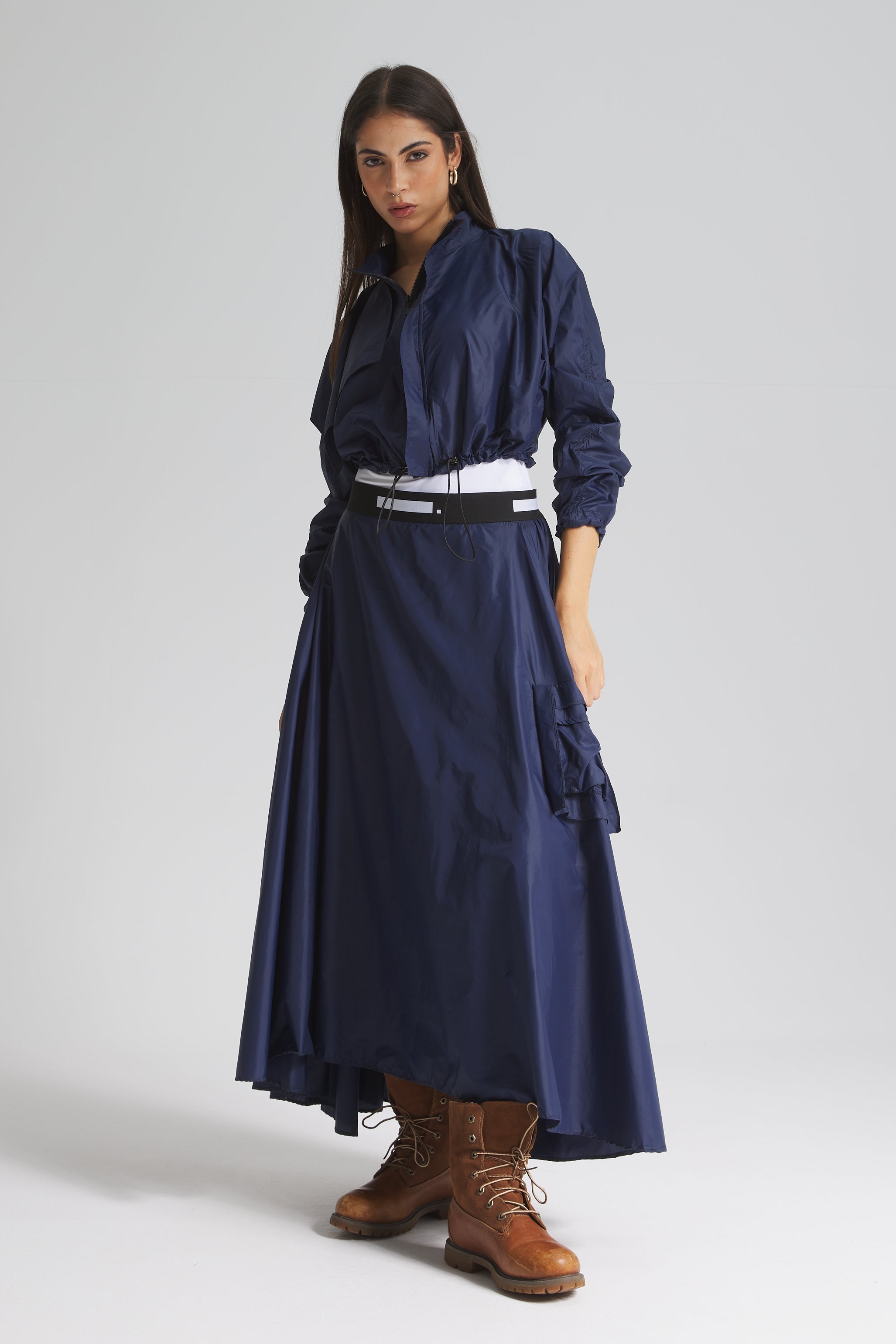 Waterproof Bomber Jacket In Navy