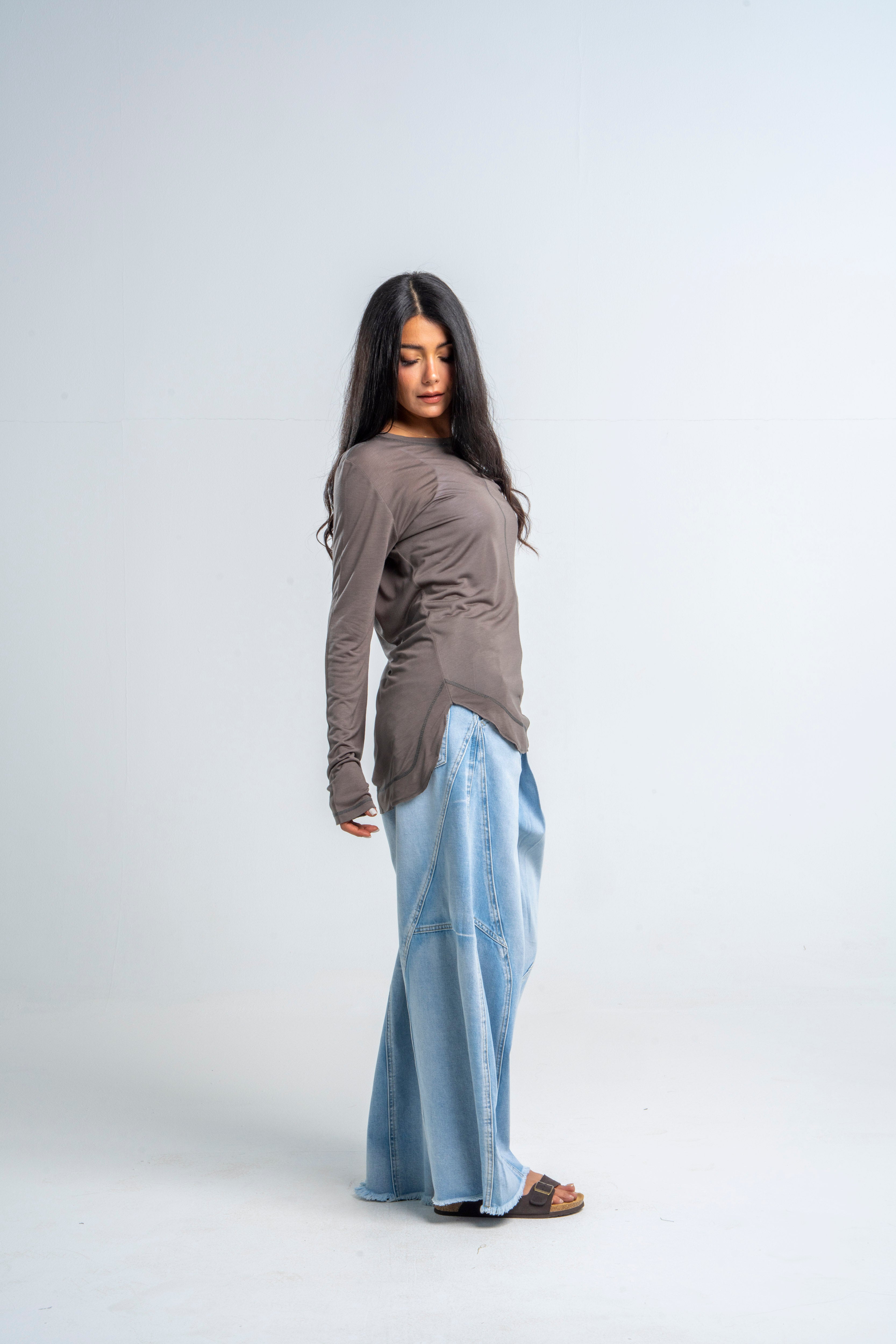 Super Soft T shirt In Dark Grey