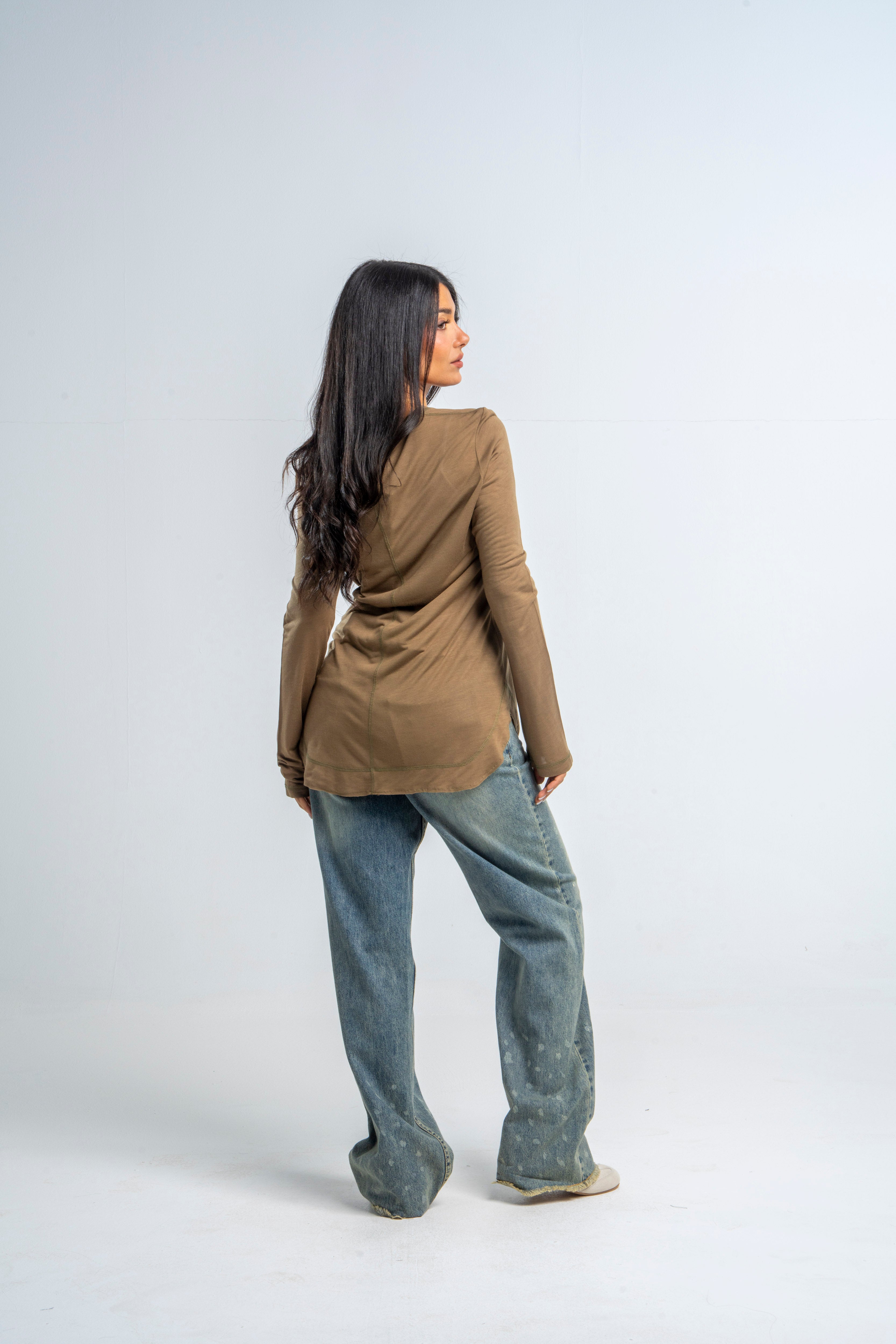 Super Soft T shirt In Olive