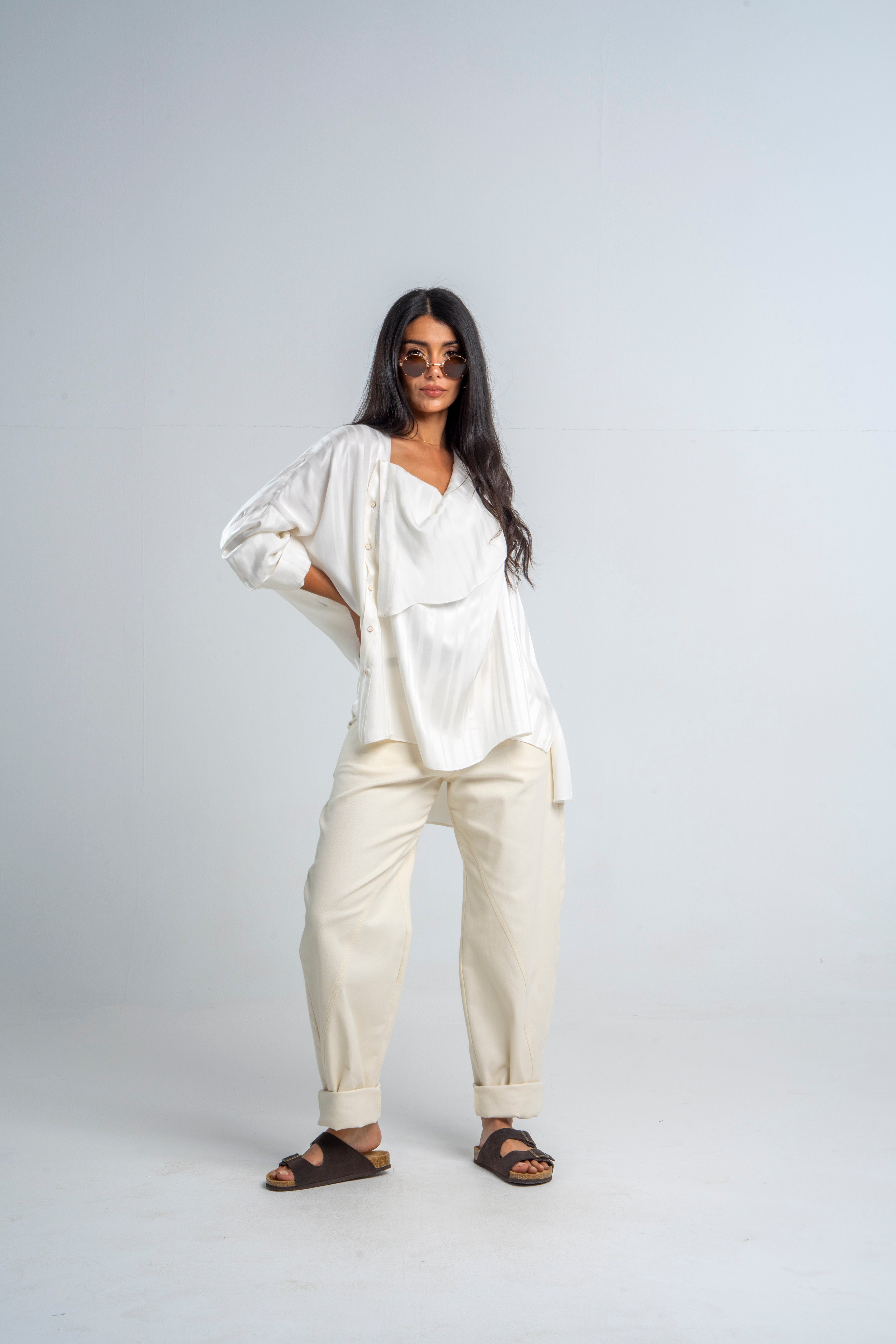 Side Buttons White Top