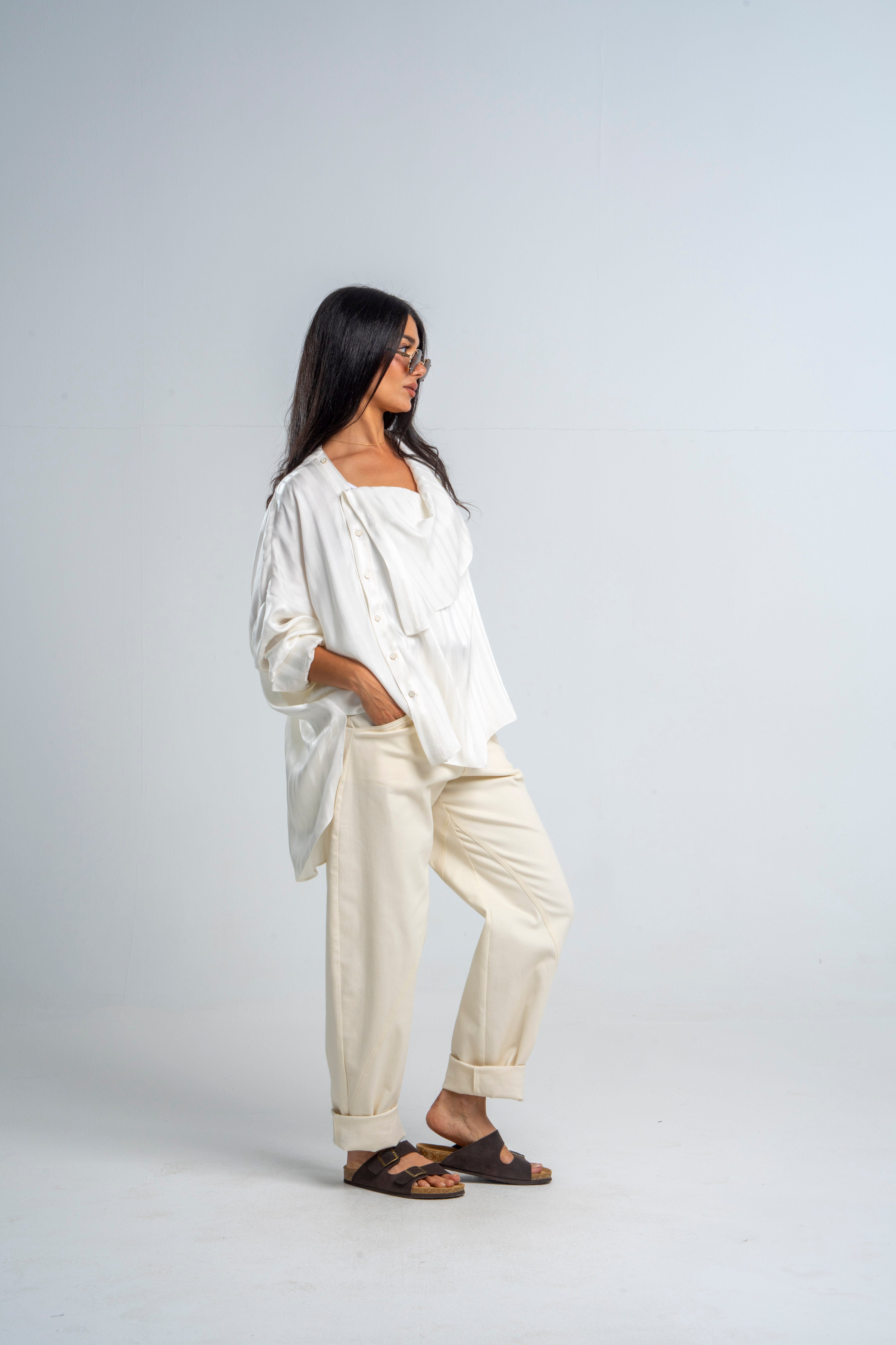 Side Buttons White Top