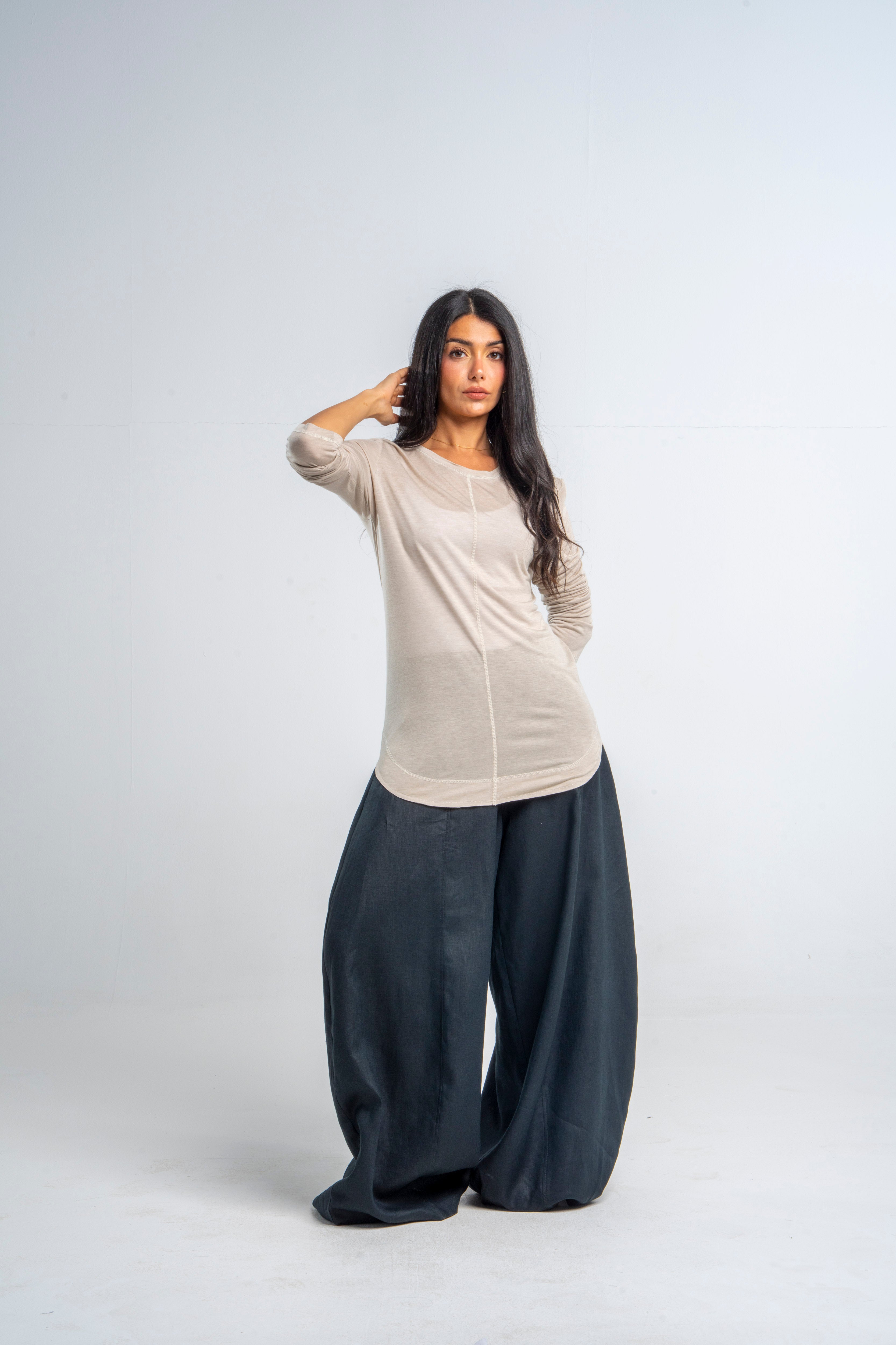 Super Soft T shirt In Greige