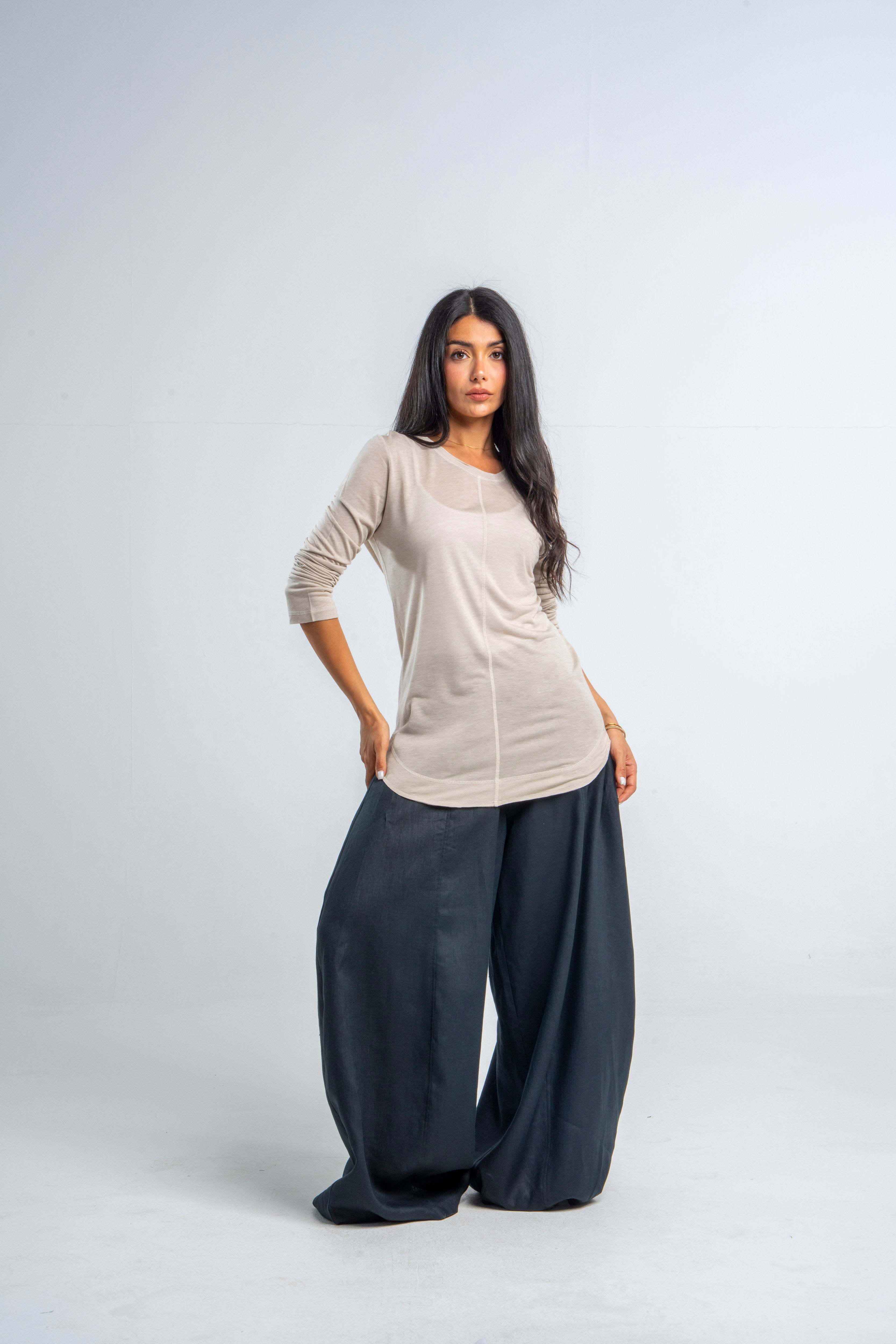 Super Soft T shirt In Greige