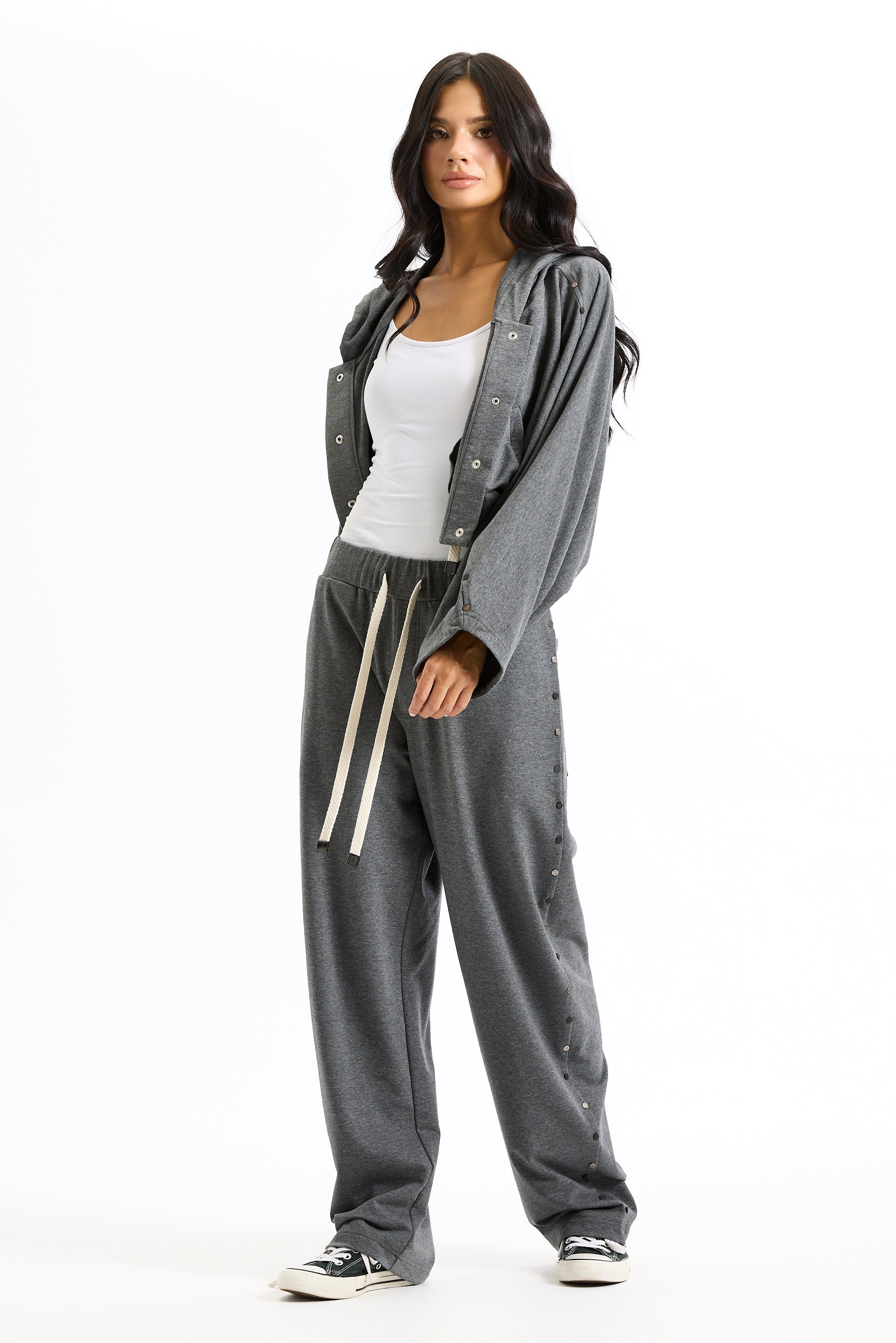 Cropped Hoodie Square Sleeves