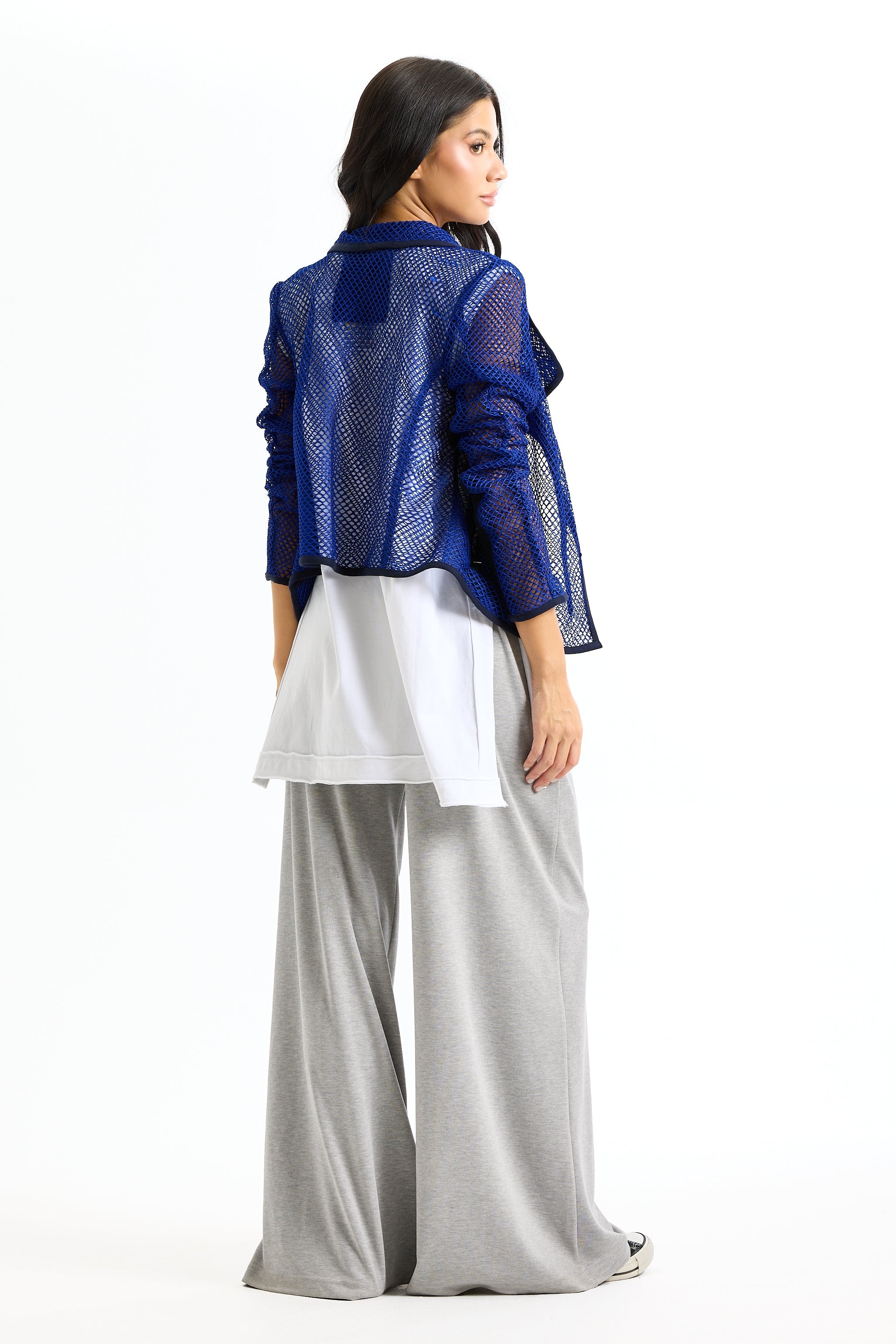 Net Moto Jacket In Blue