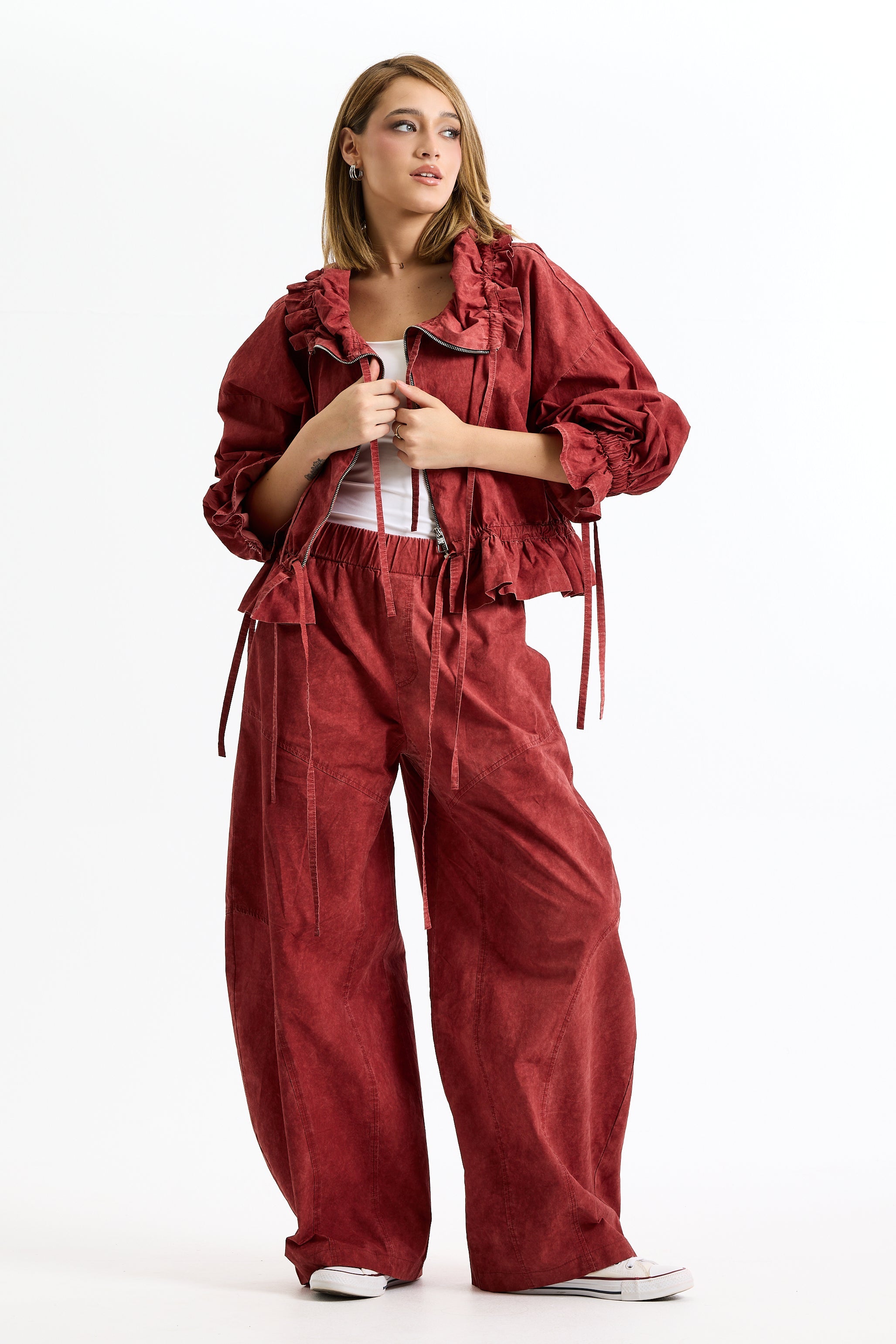 Random Red Bomber Jacket