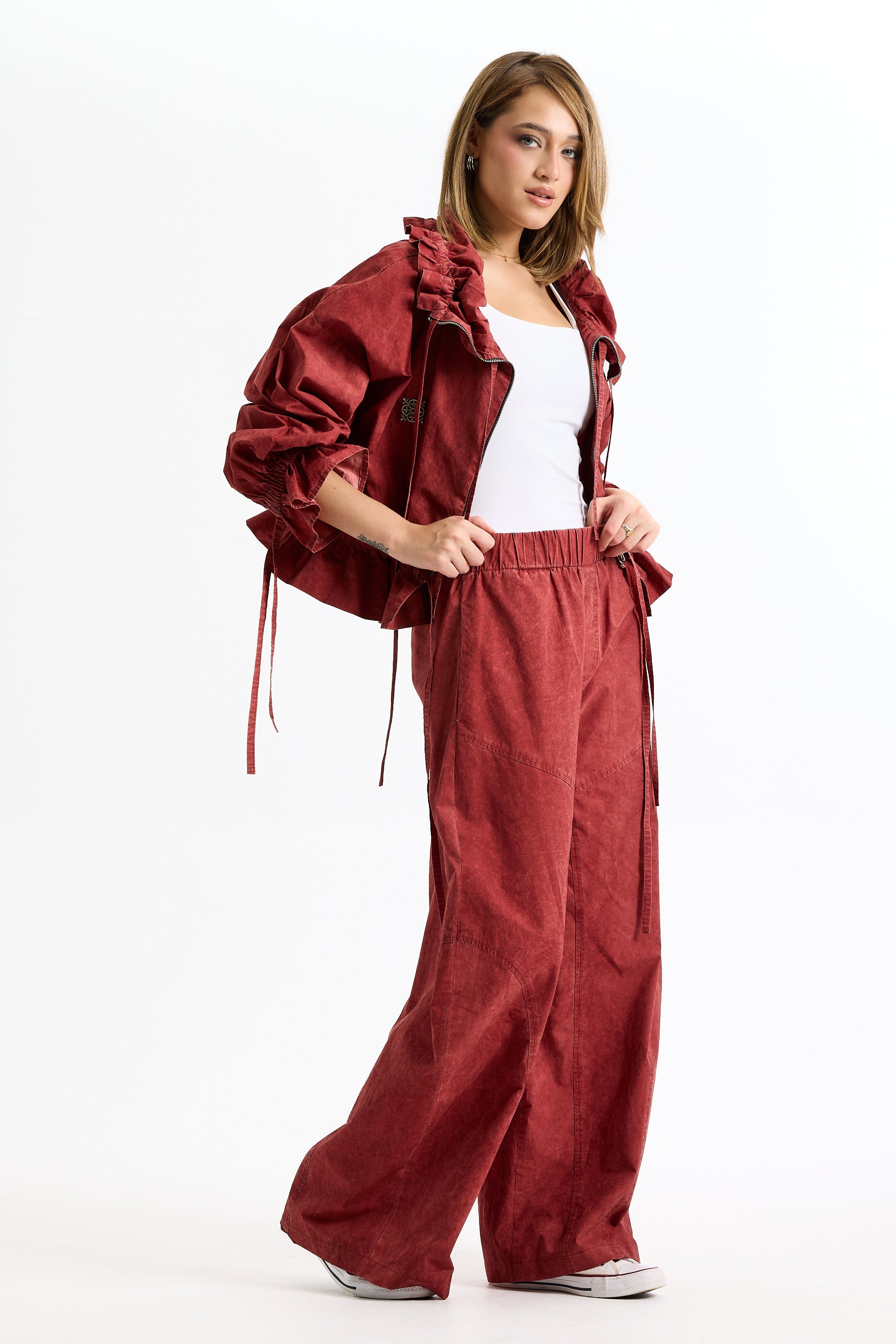 Random Red Bomber Jacket