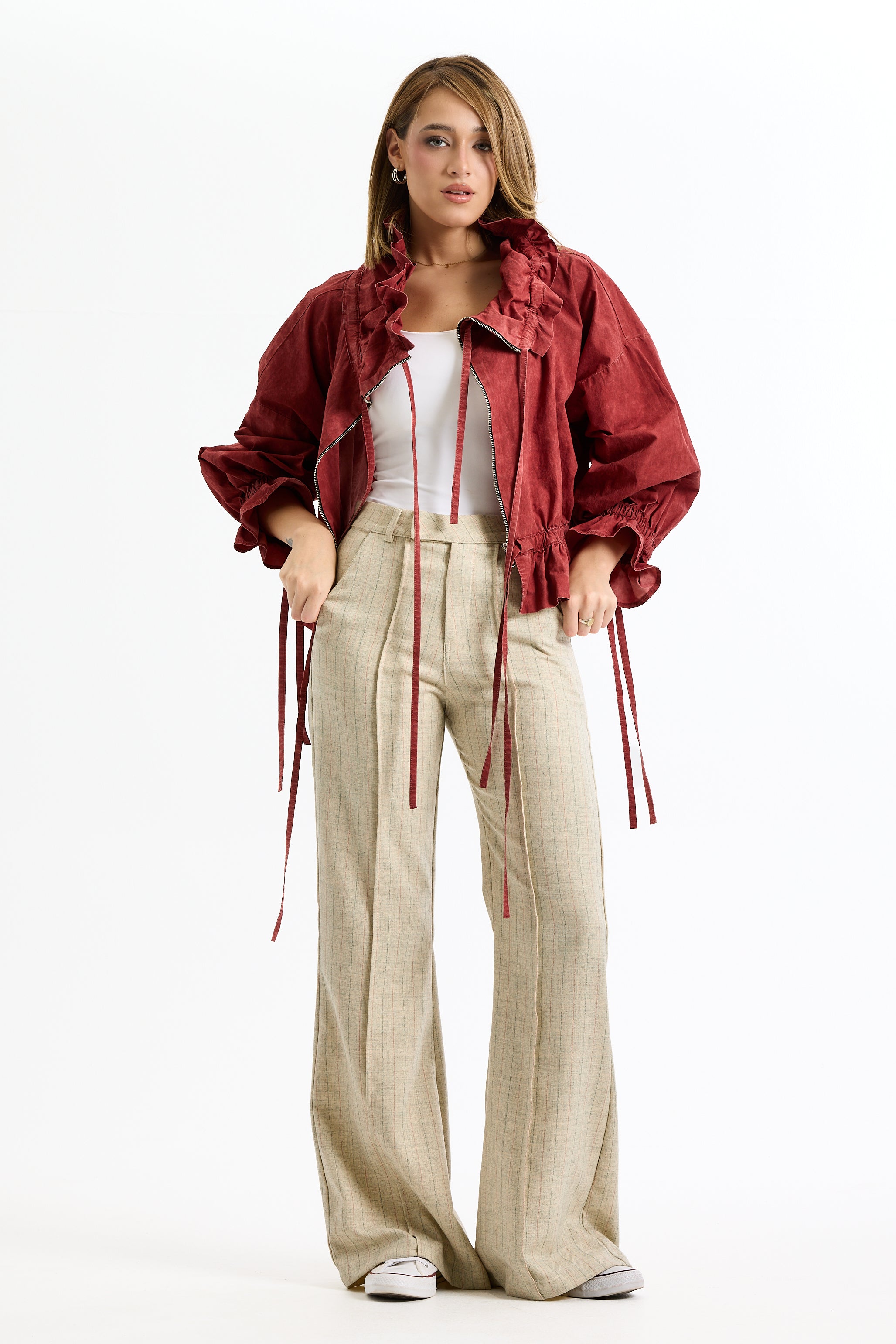 Random Red Bomber Jacket