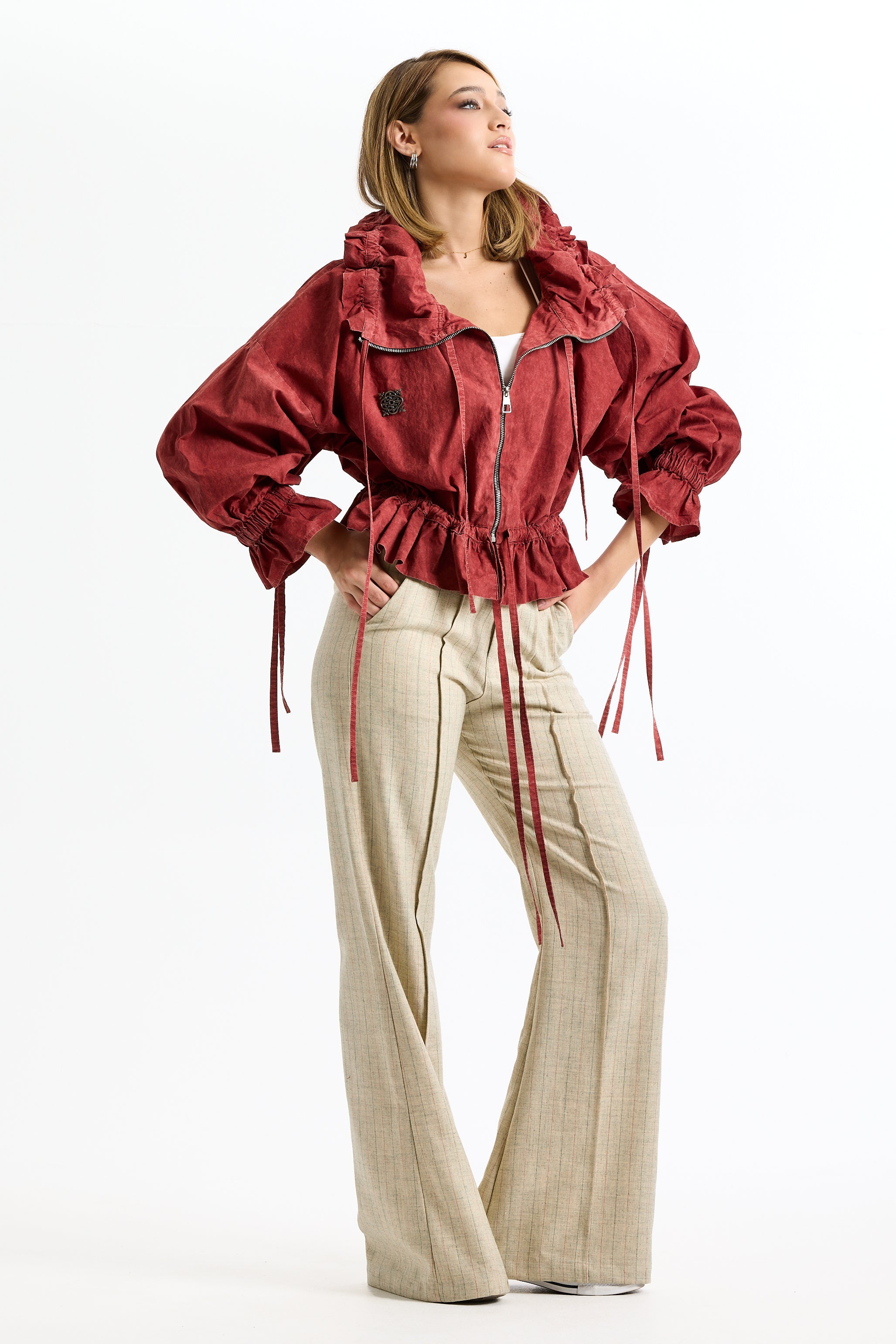 Random Red Bomber Jacket