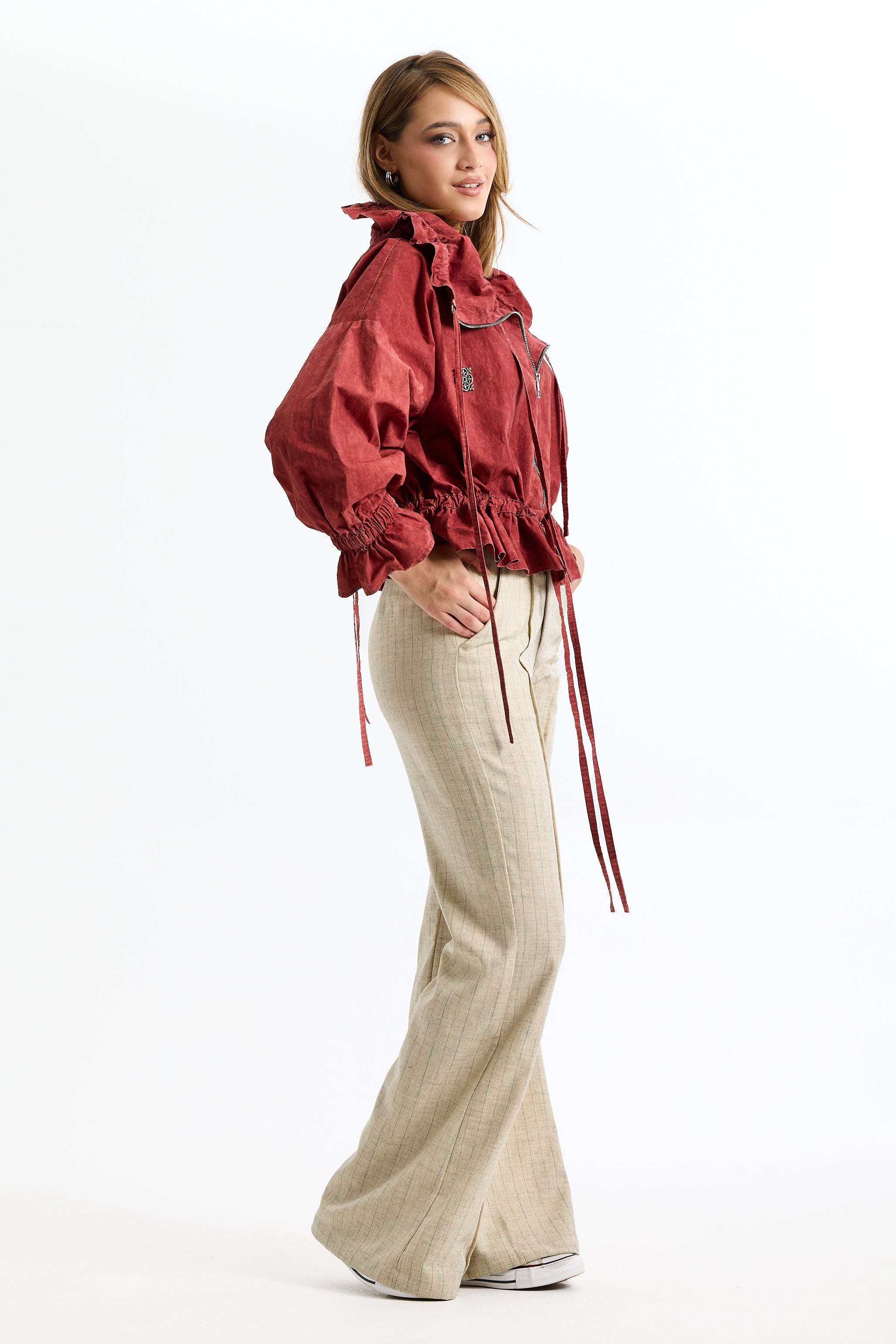 Random Red Bomber Jacket