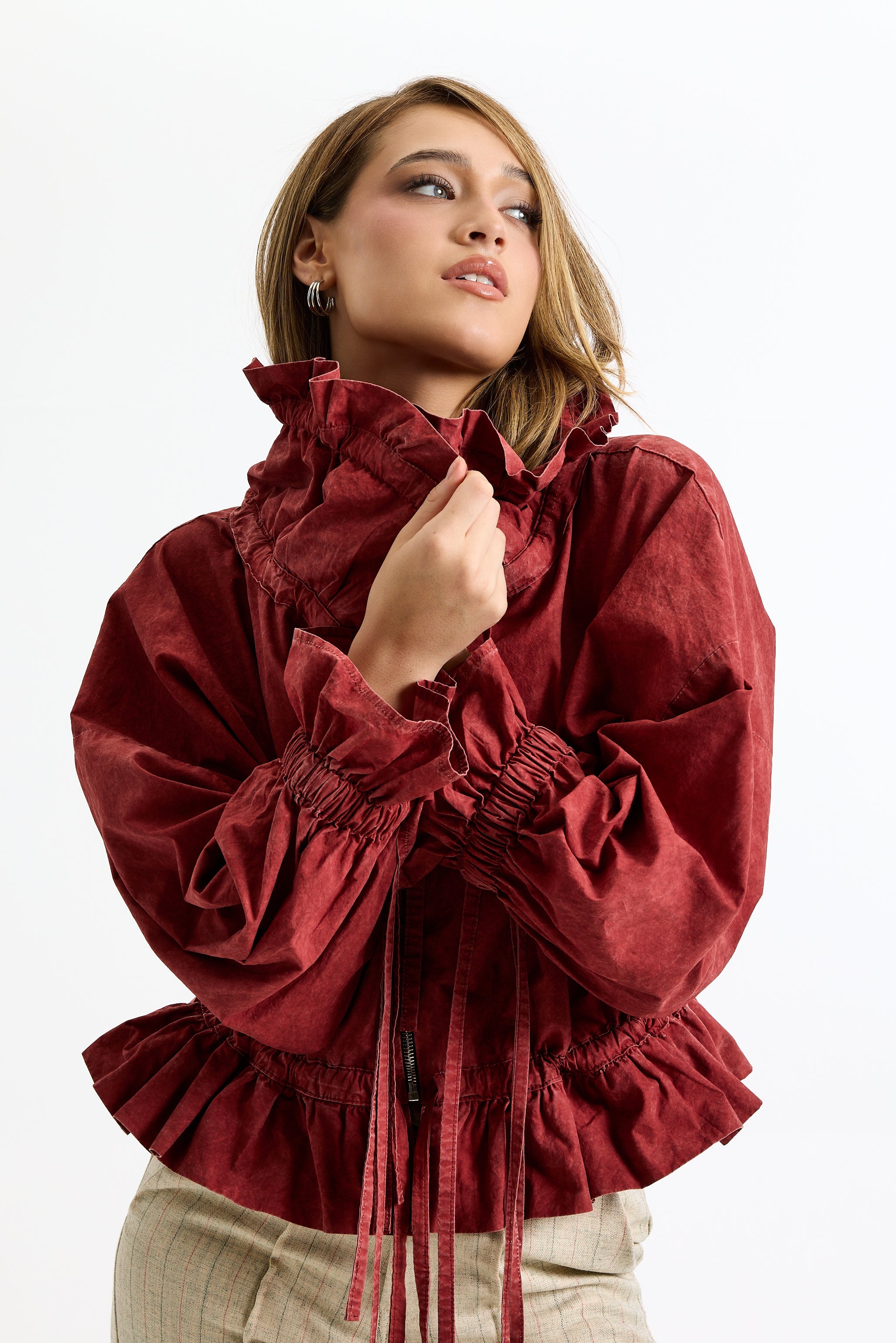 Random Red Bomber Jacket
