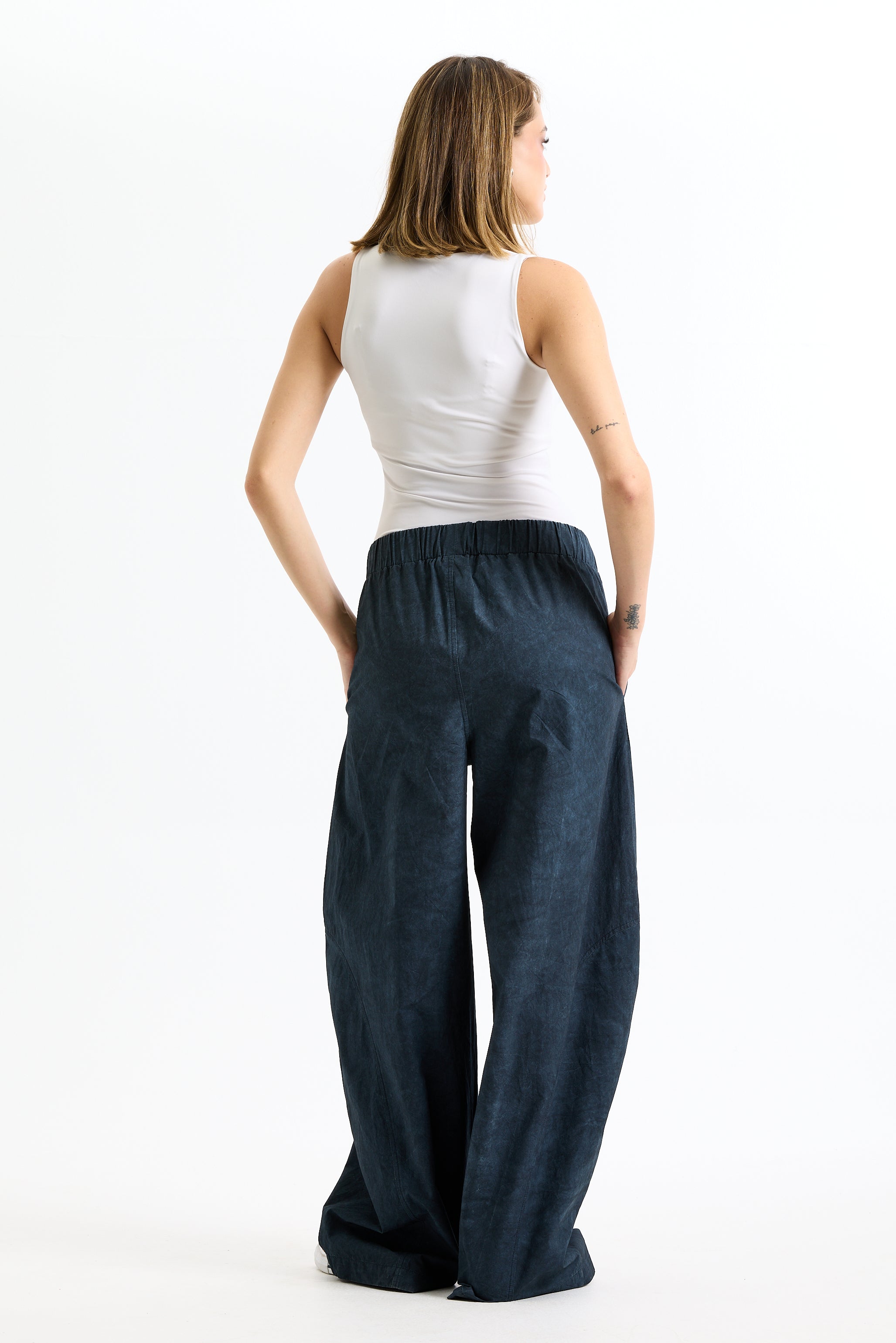 Super Baggy Washed Navy Pants