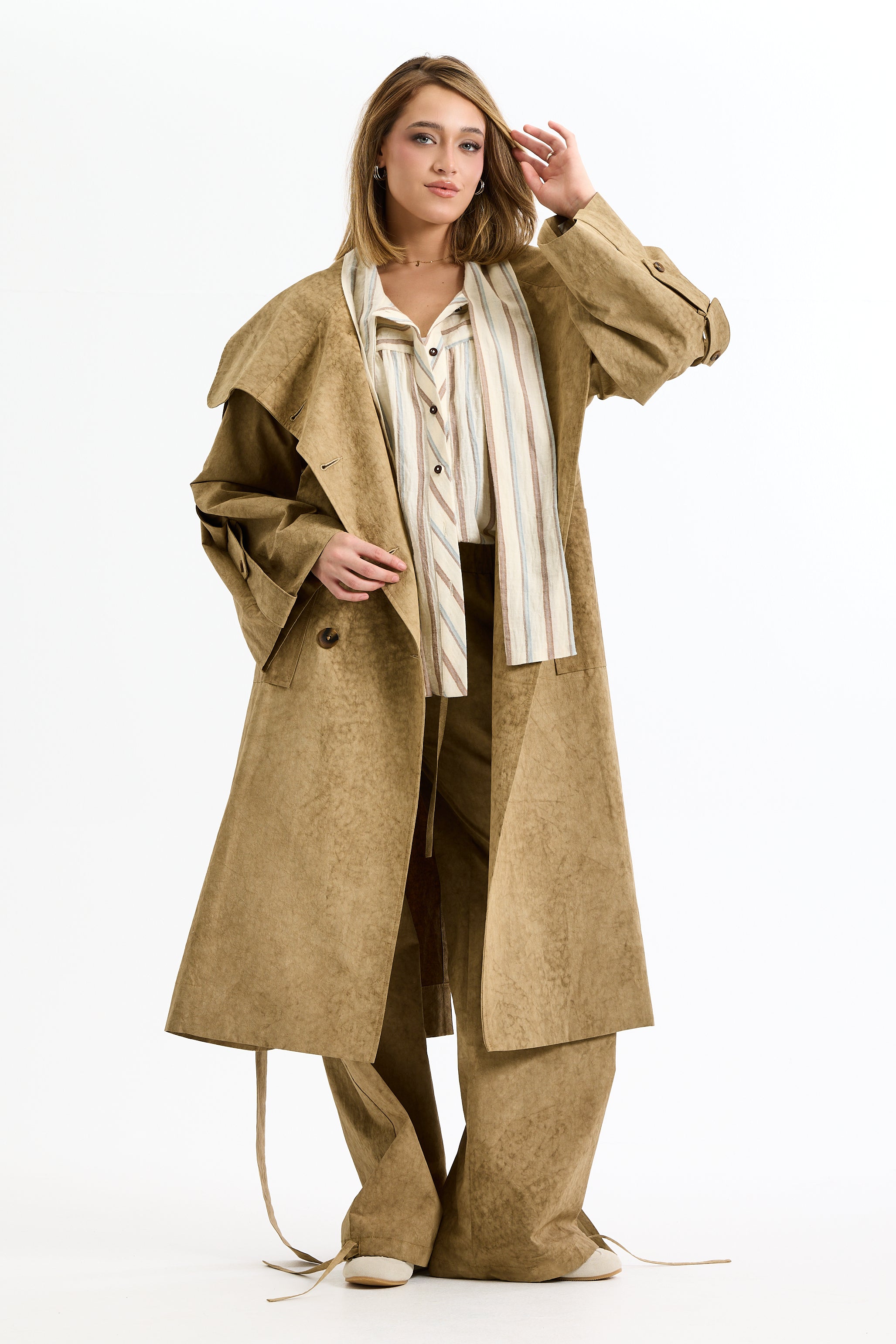 Cape Trench Coat
