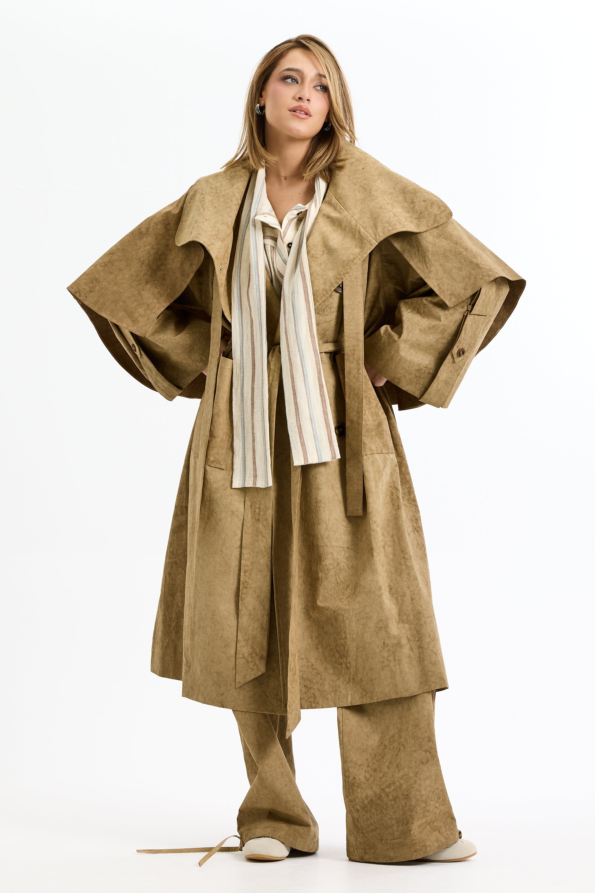Cape Trench Coat