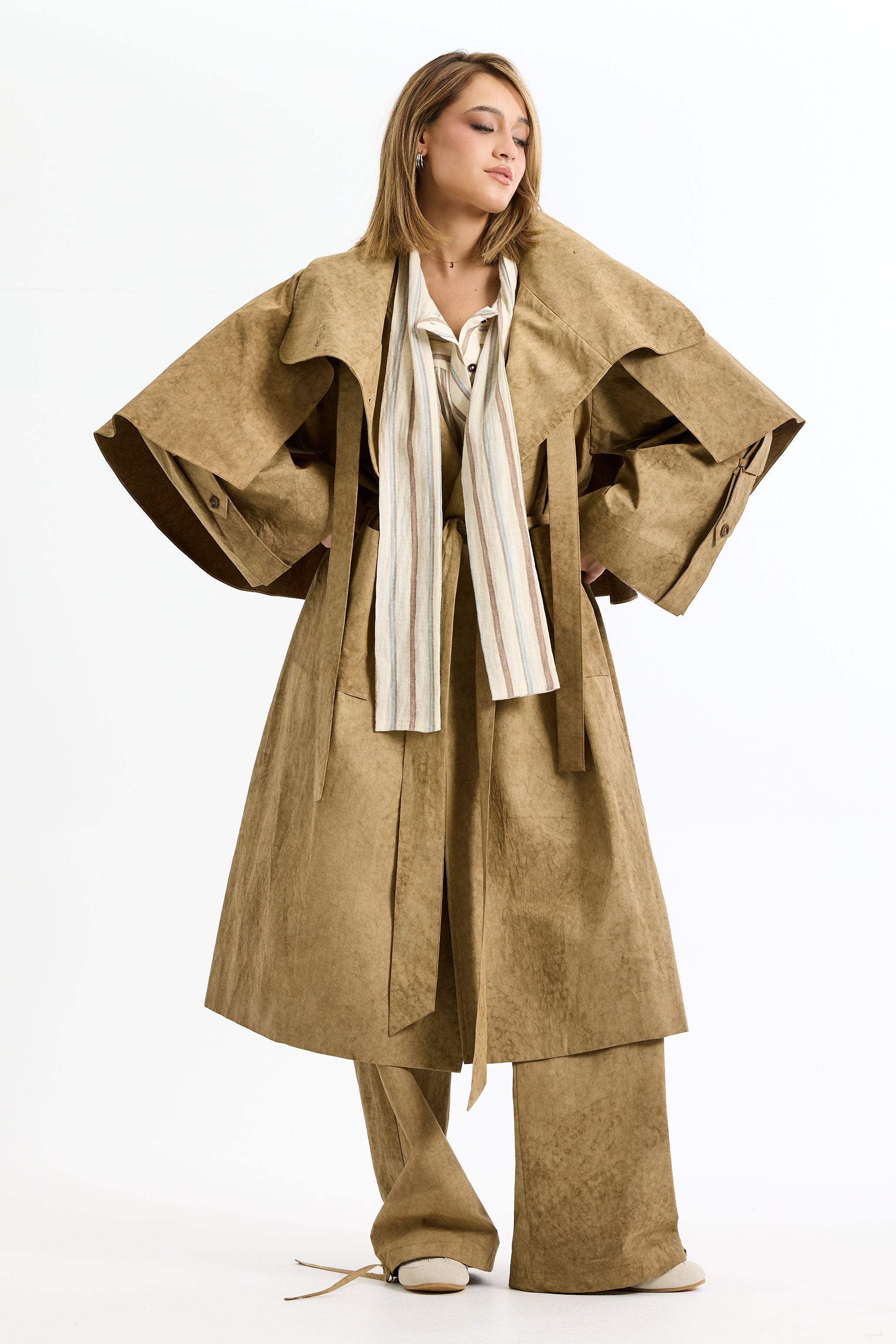 Cape Trench Coat