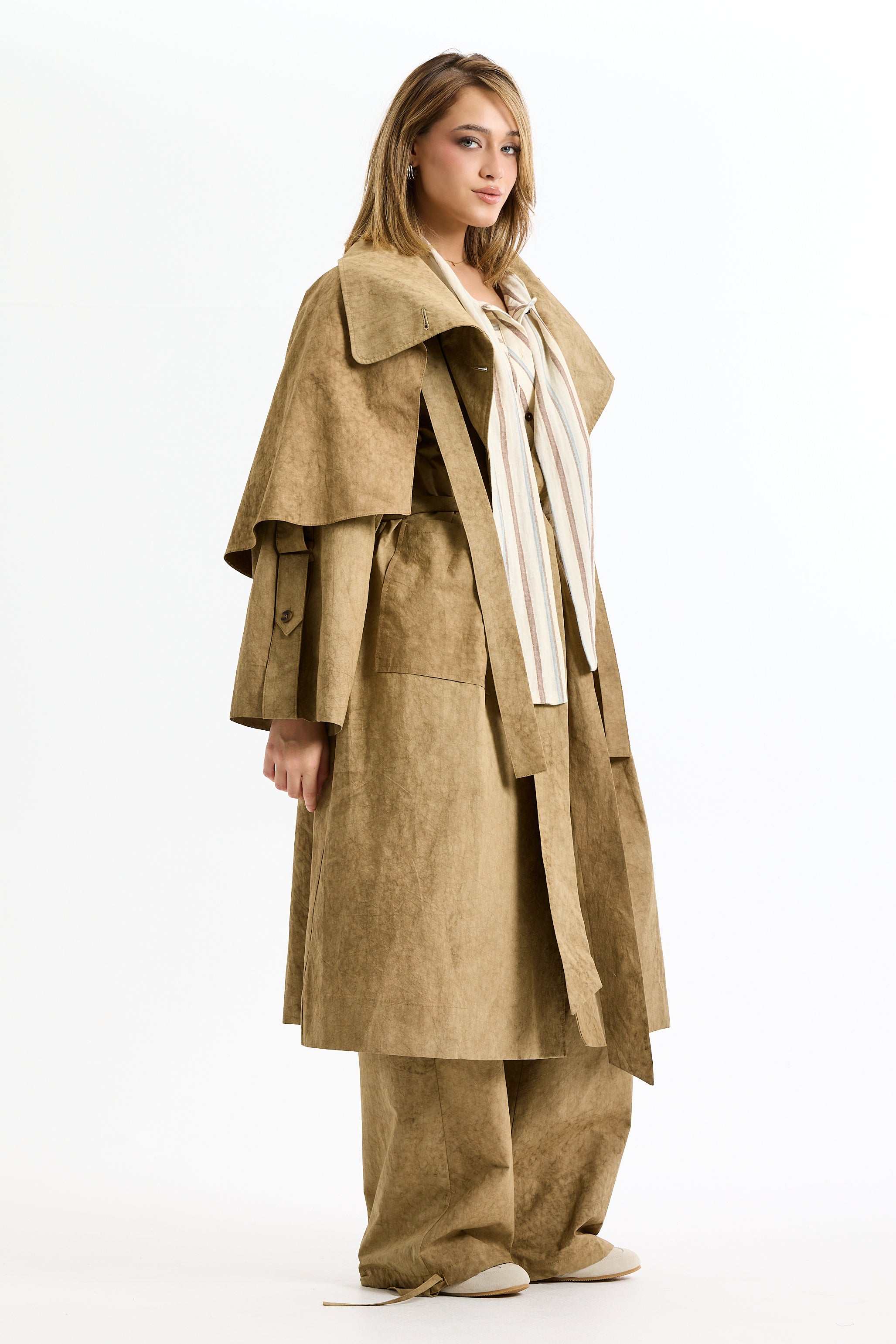 Cape Trench Coat