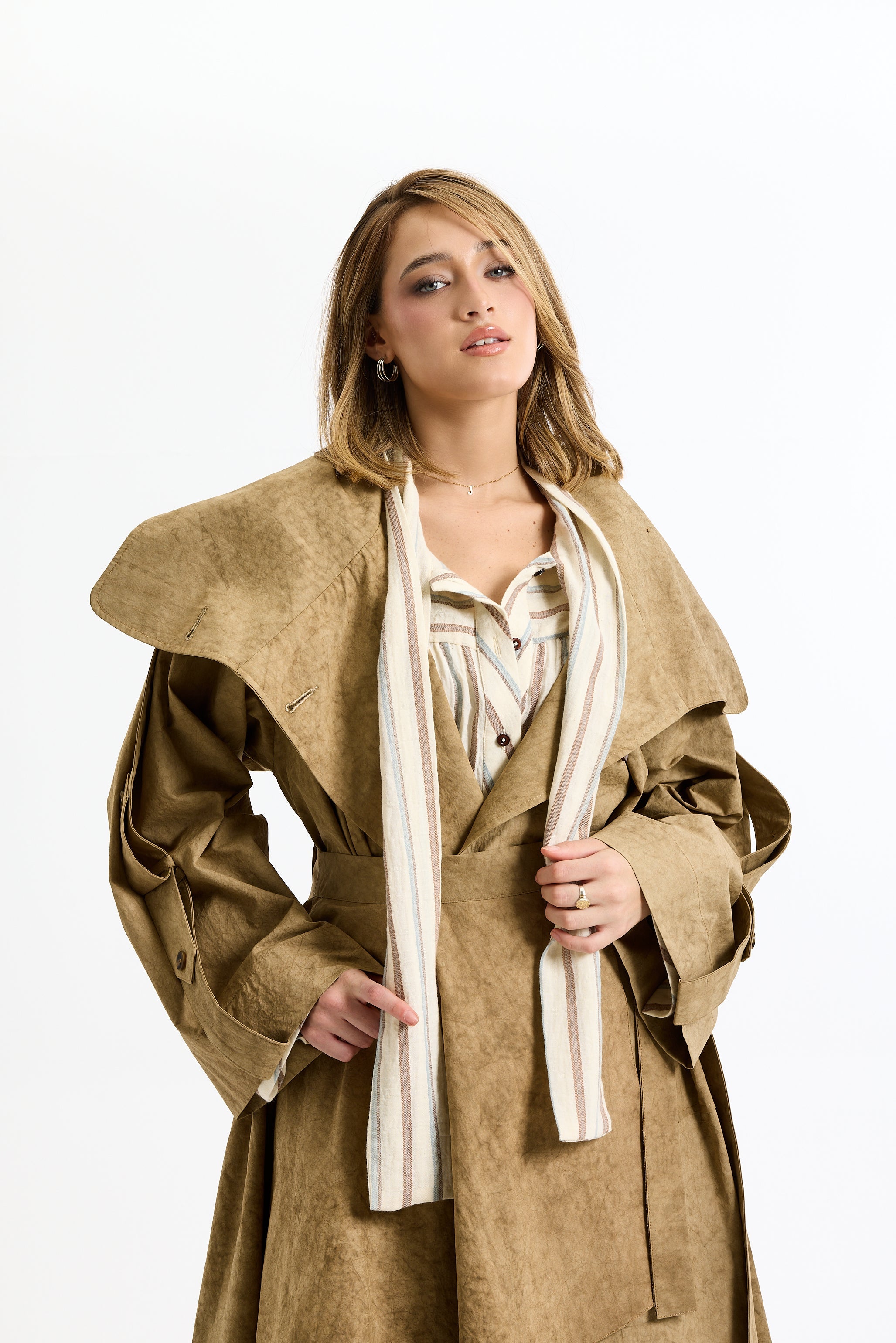 Cape Trench Coat