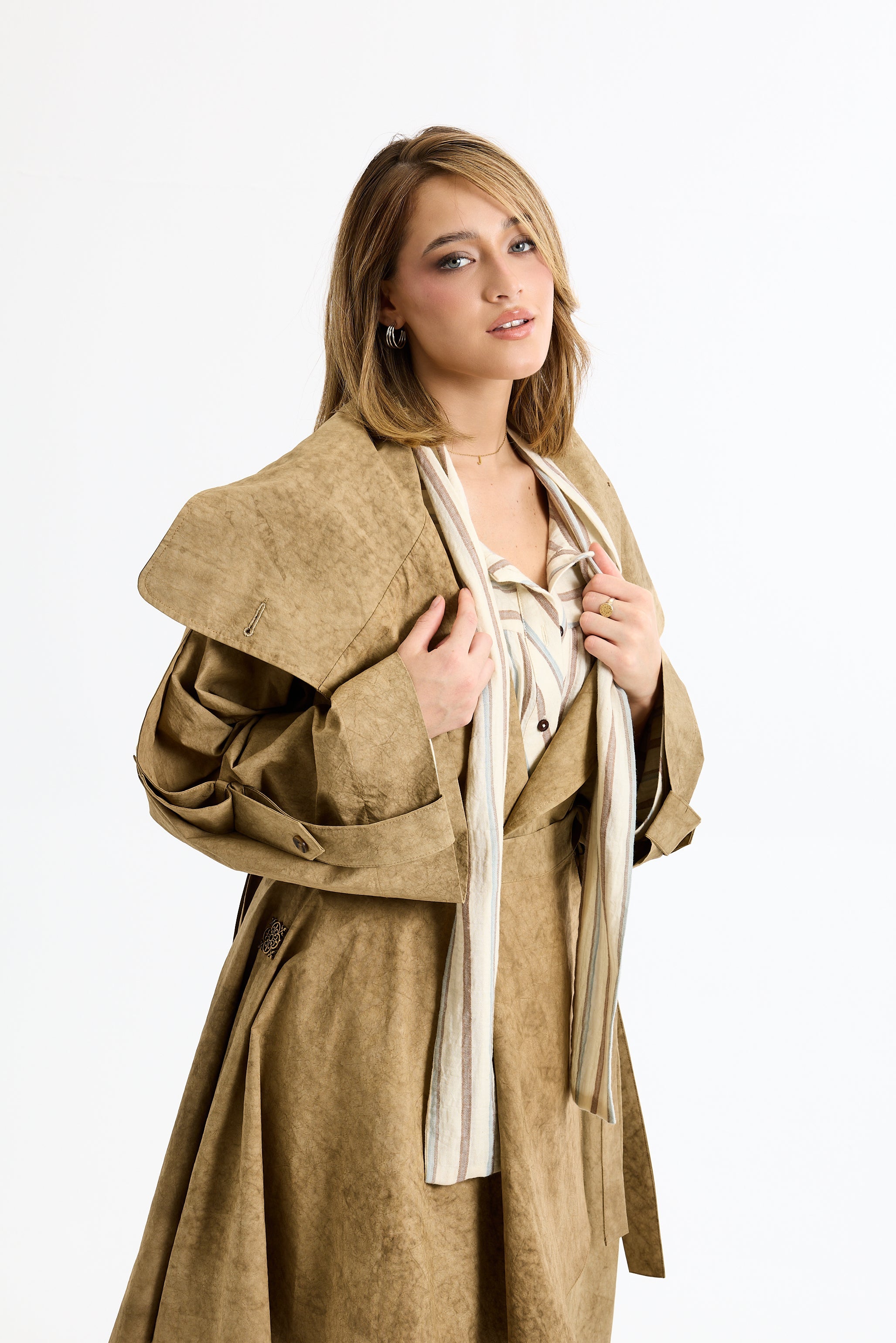 Cape Trench Coat