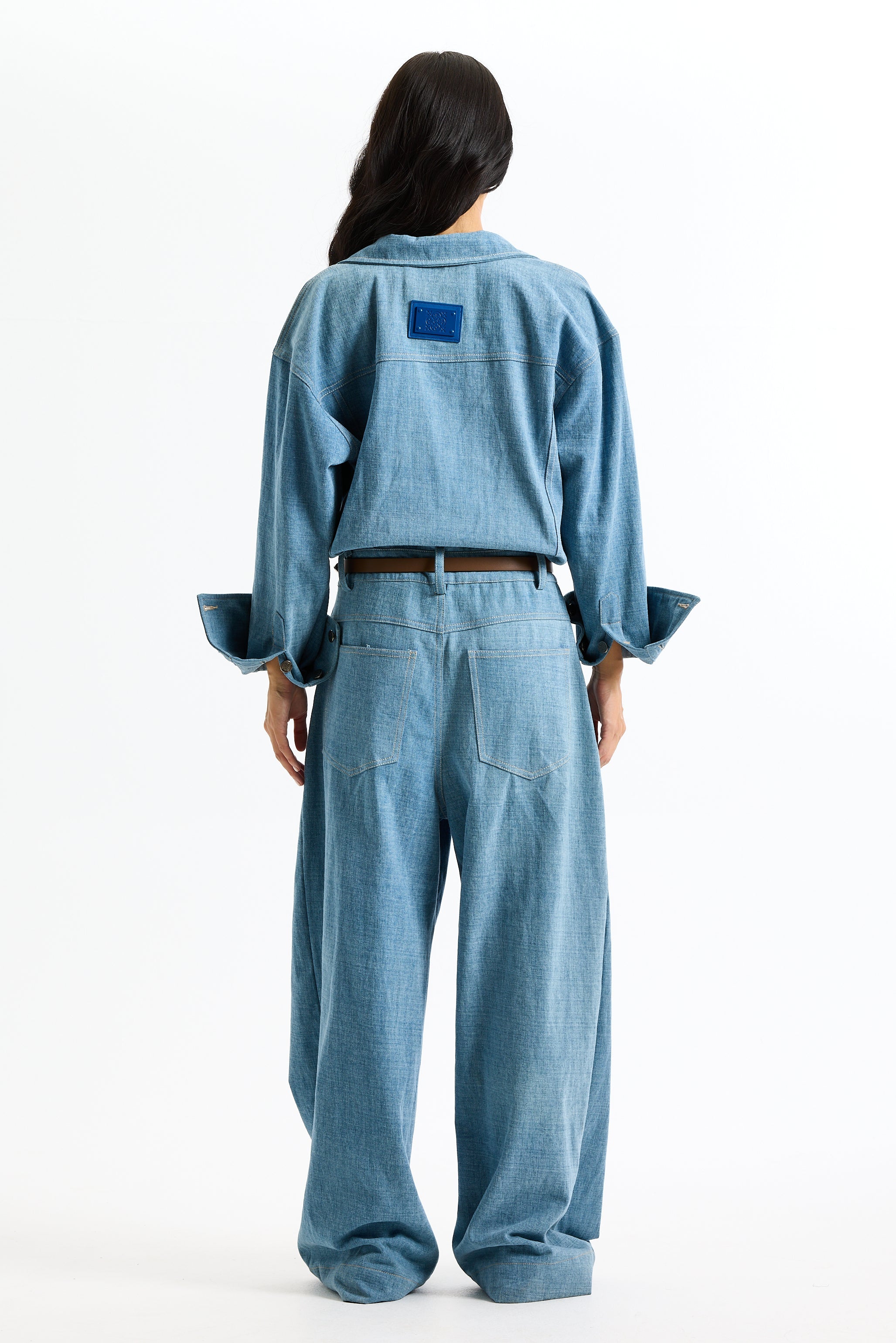 Light Wash Denim Jumpsuit