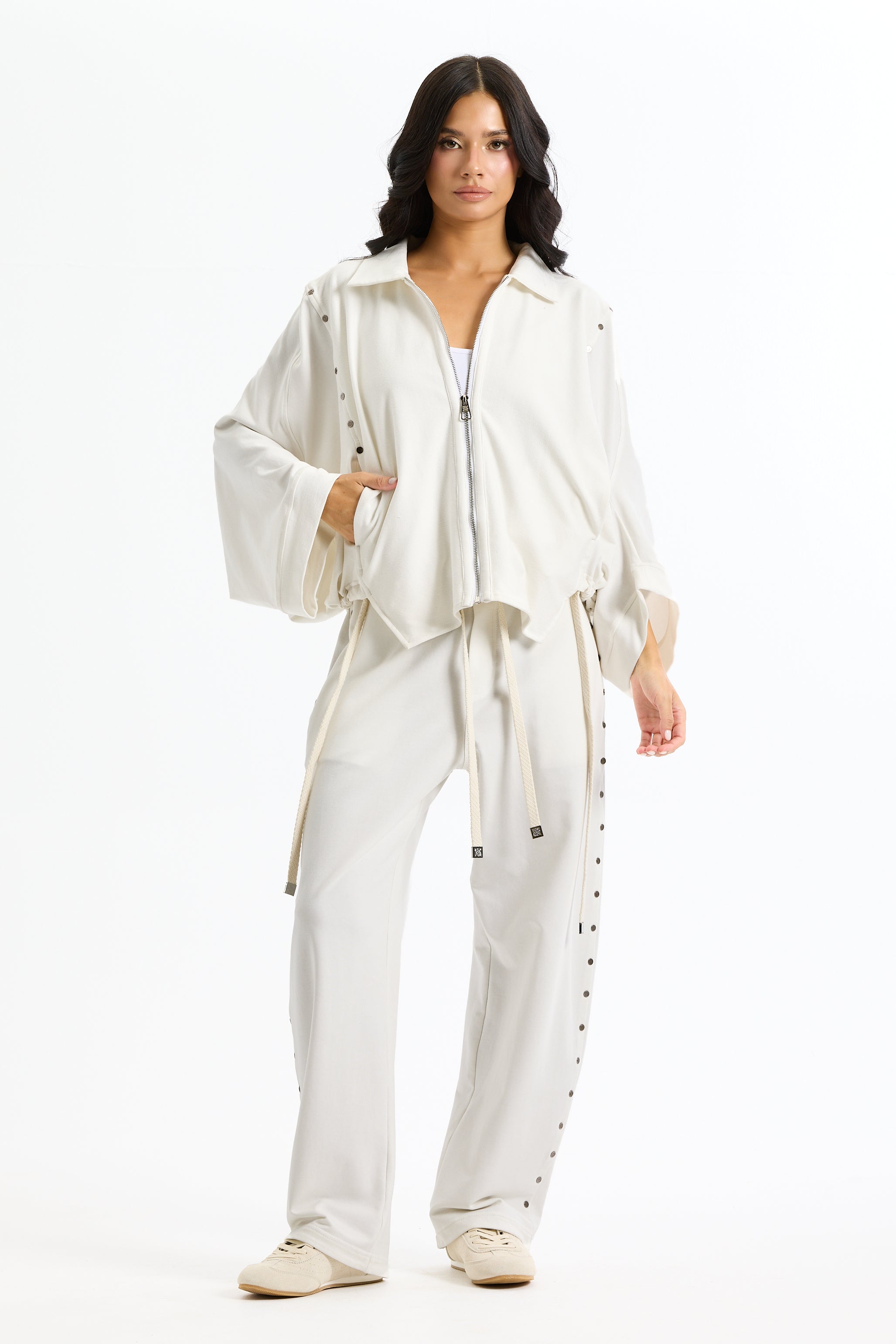 White Patchwork Jacket