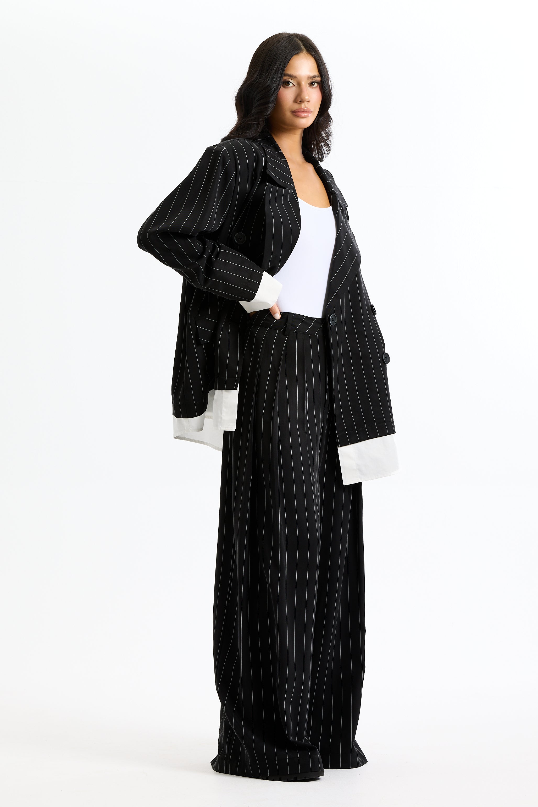 Striped Layered Blazer