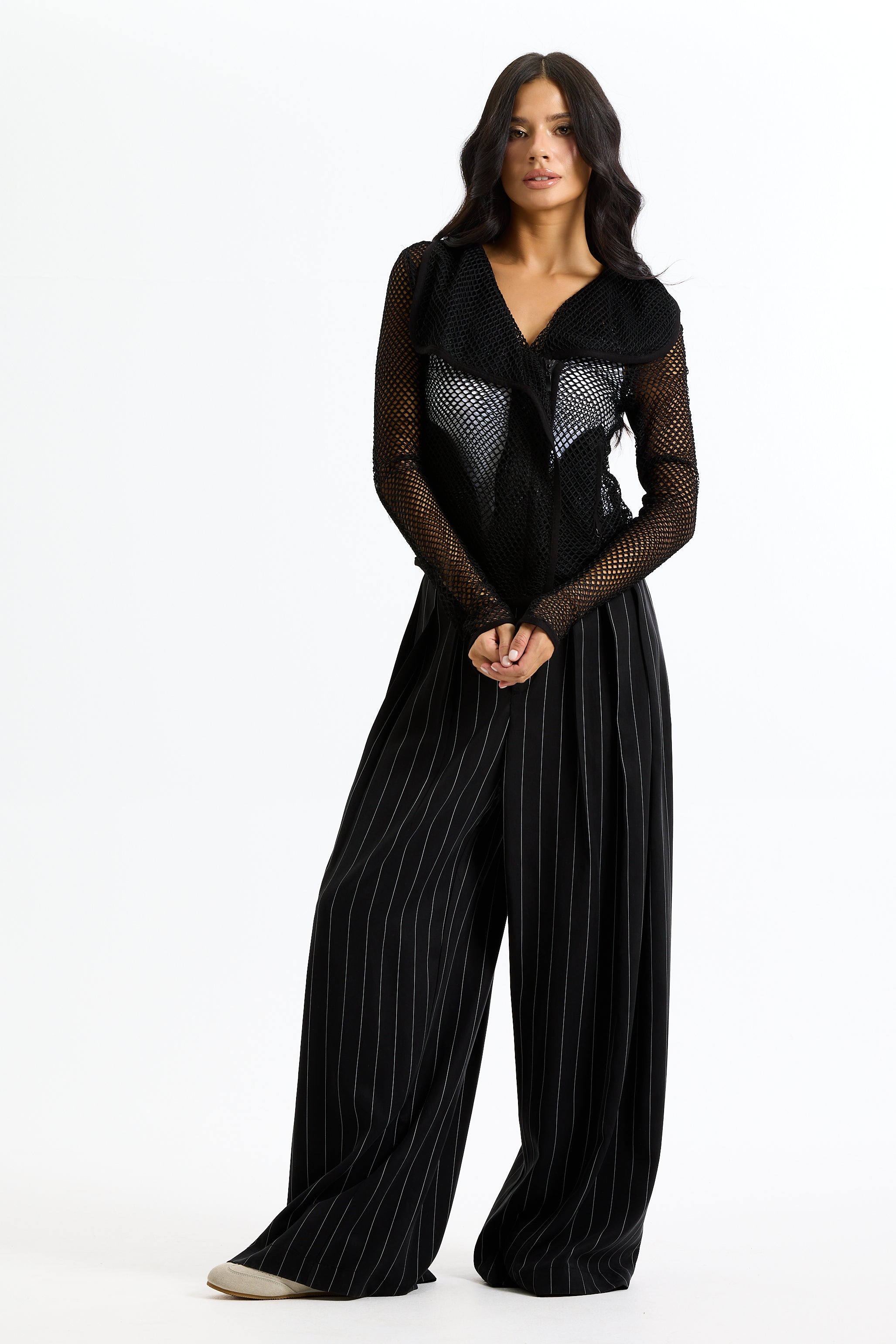 Net Moto Jacket In Black