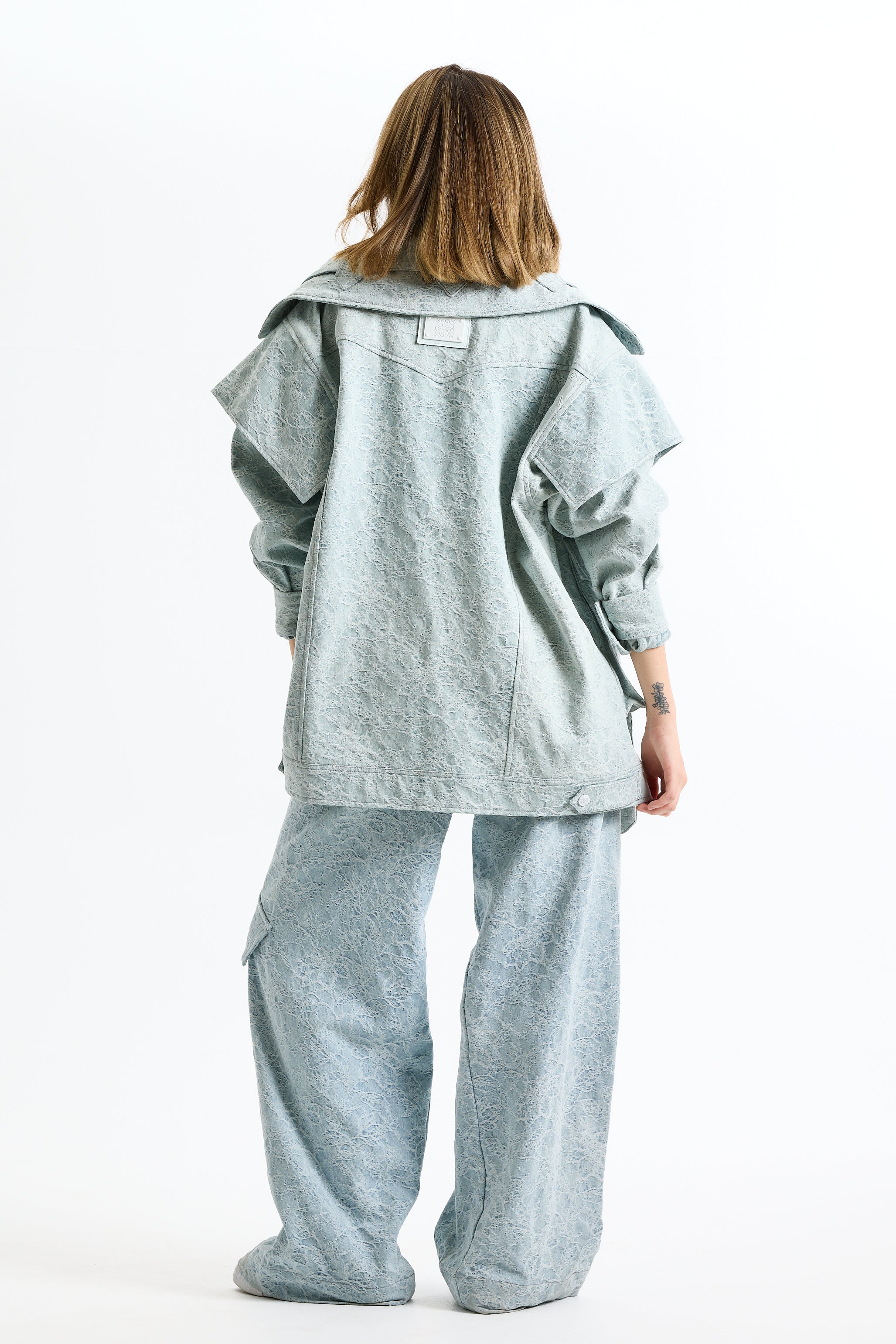 Signature Flowery Denim Jacket