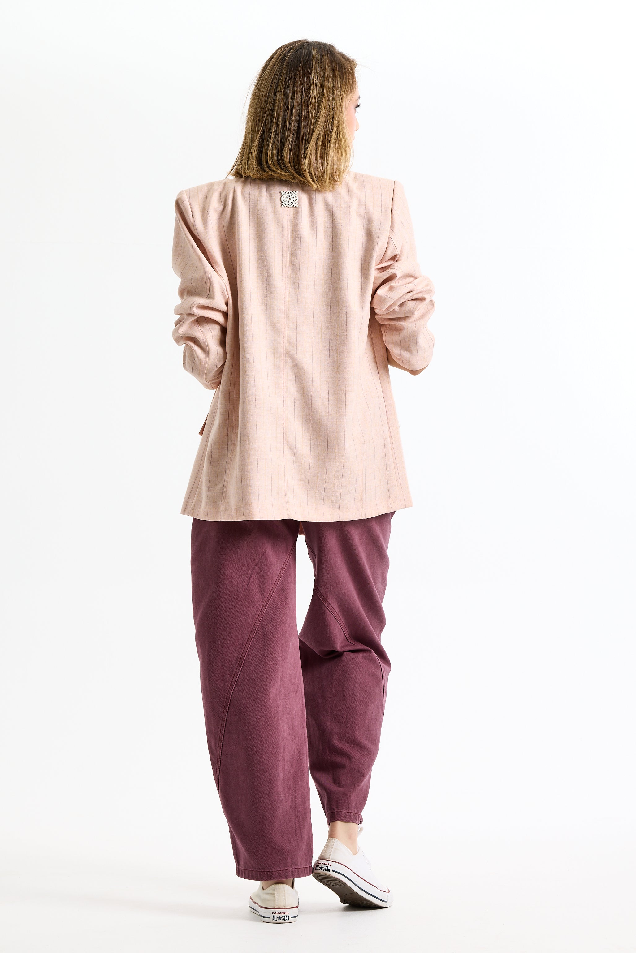 Cutout Oversize Pink Blazer