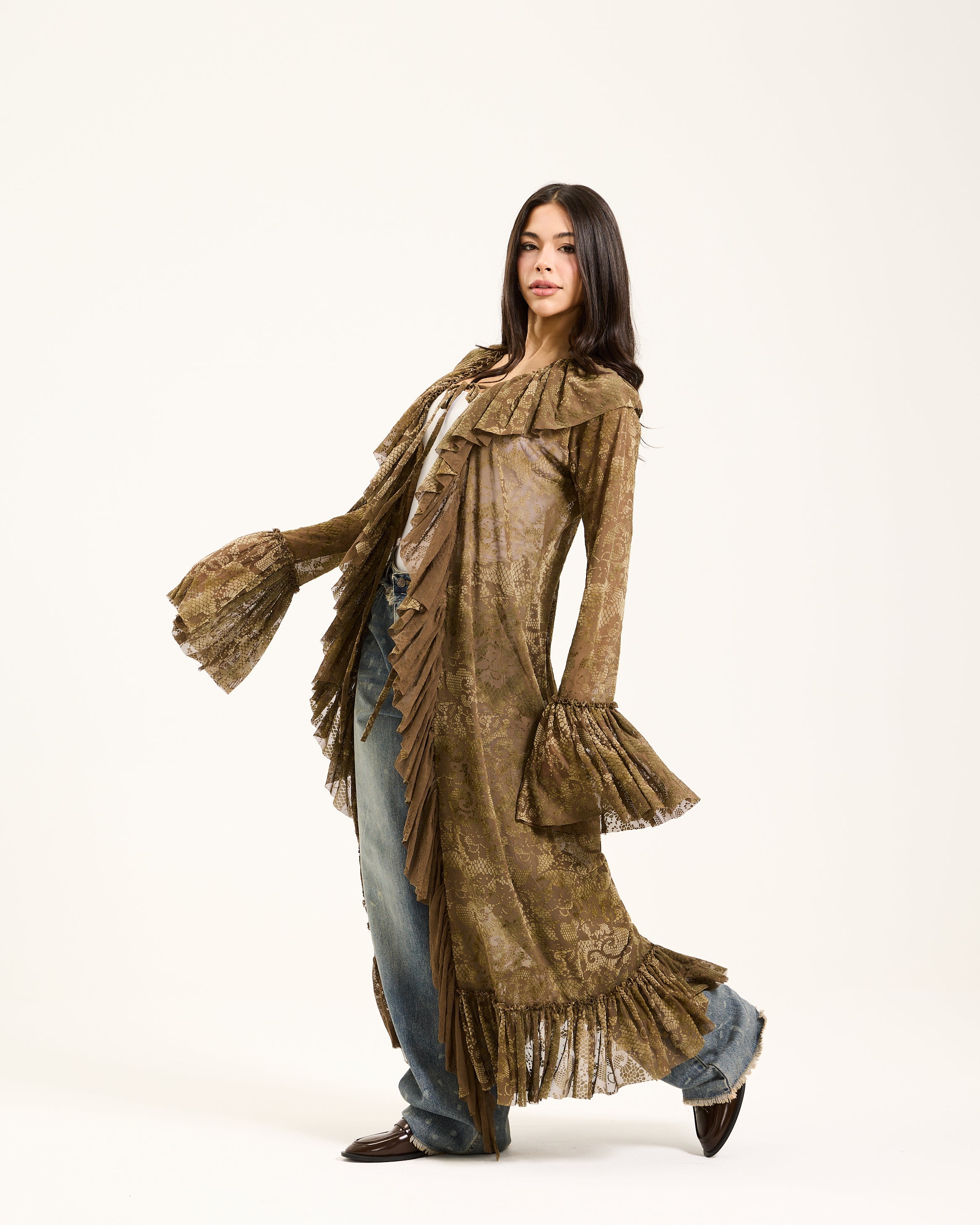 Velvet x Tull Ruffle Rob