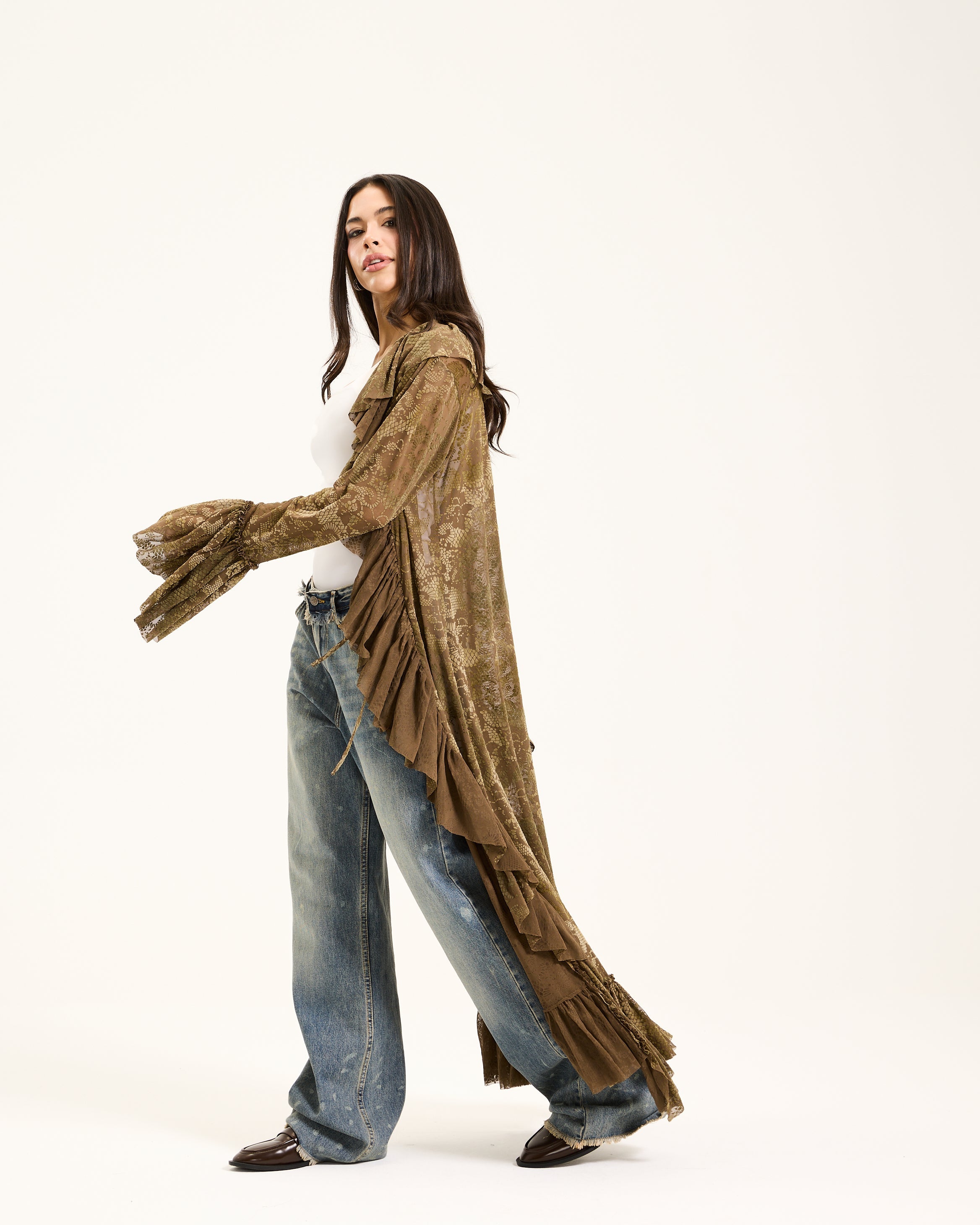 Velvet x Tull Ruffle Rob