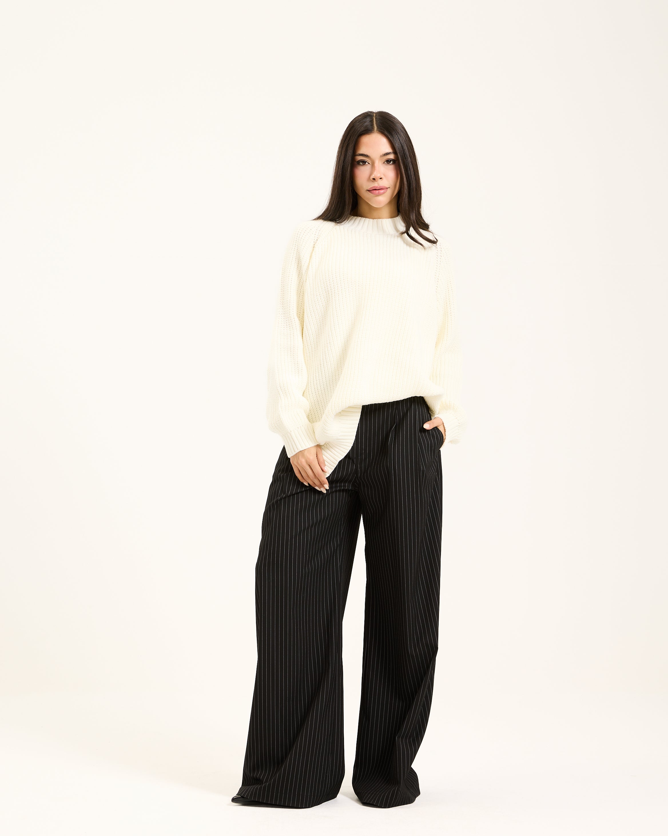 Oversize Pullover In White
