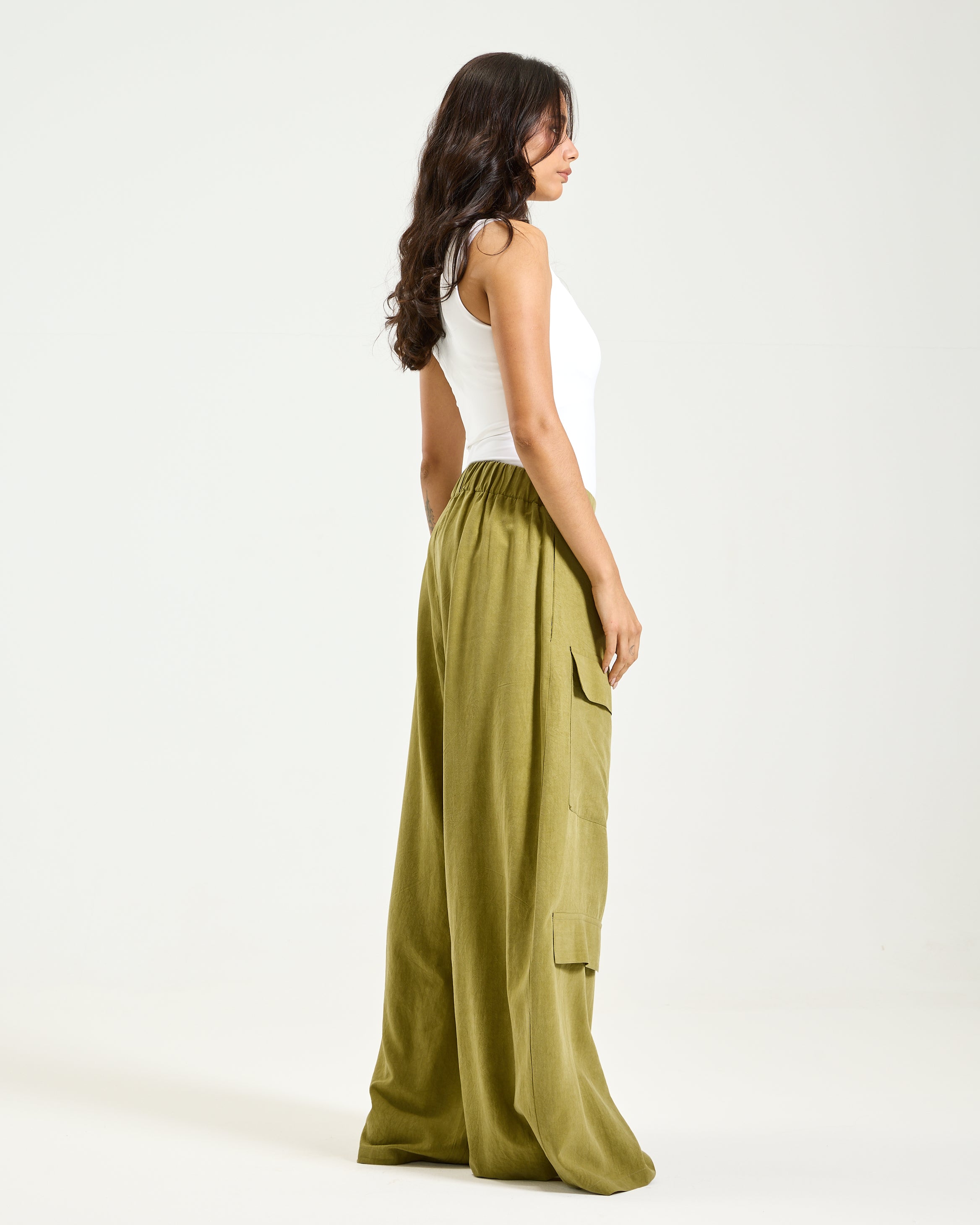 Low Crotch Cargo Pants