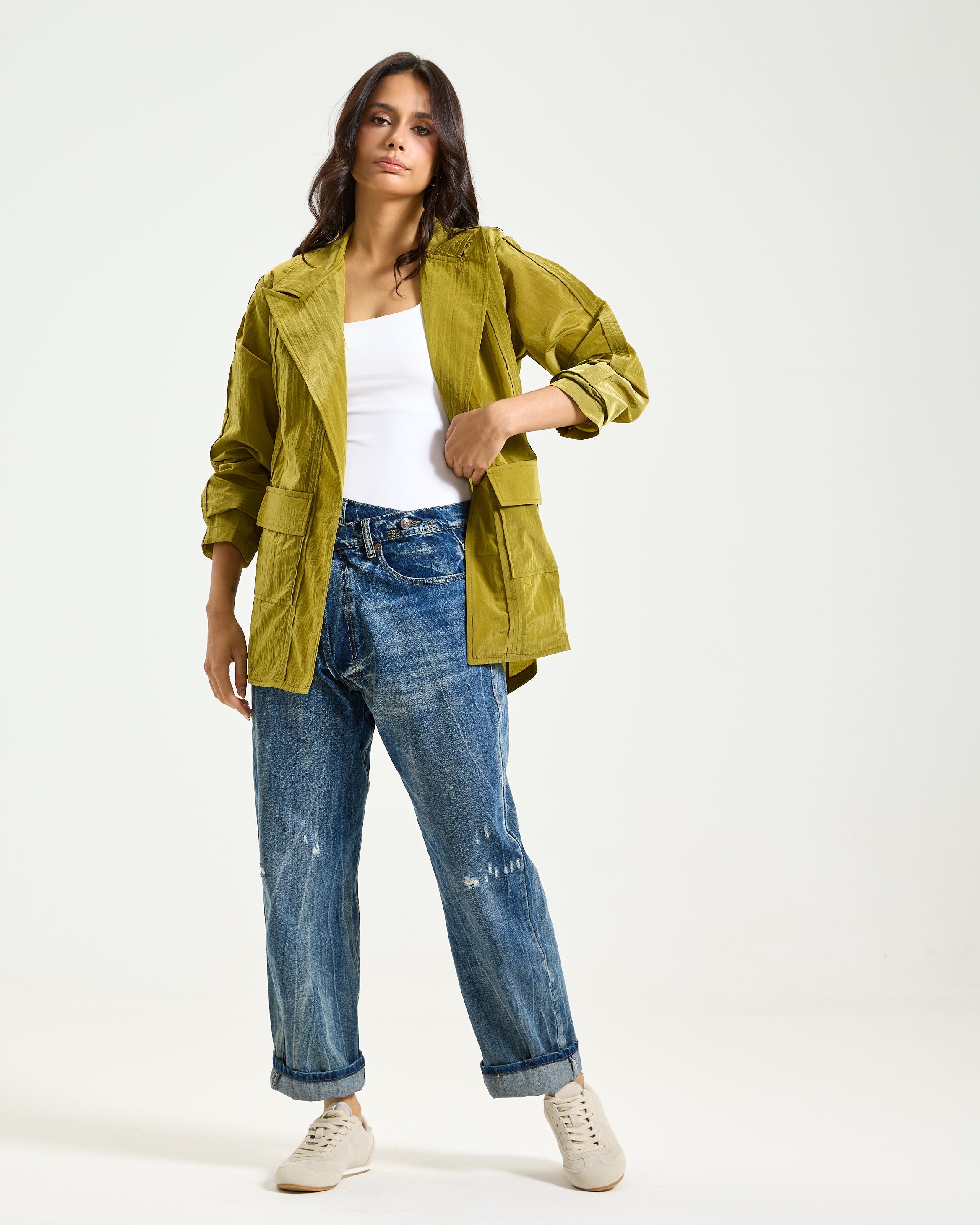 Apple Green Waterproof Blazer