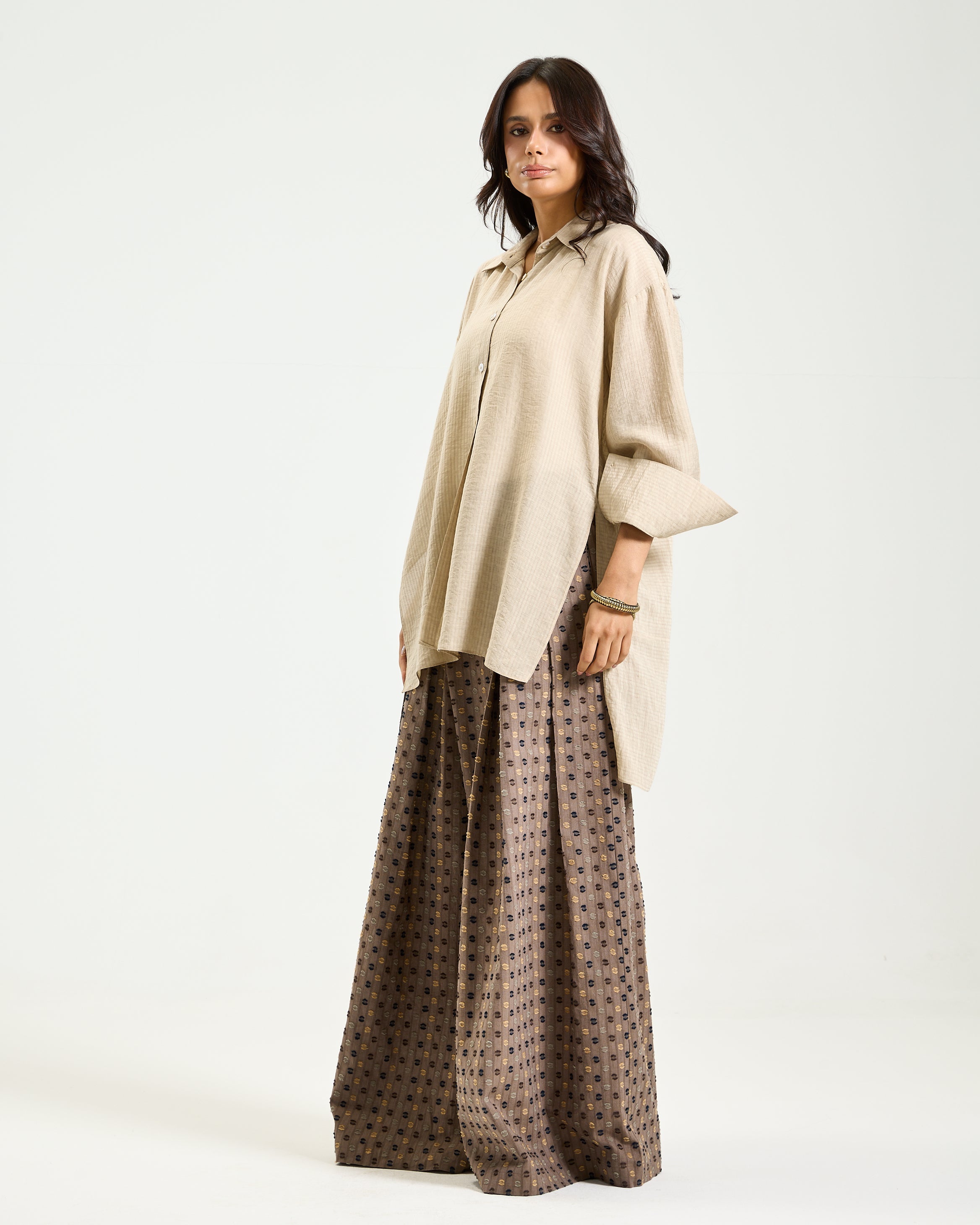 Oversize Beige Shirt