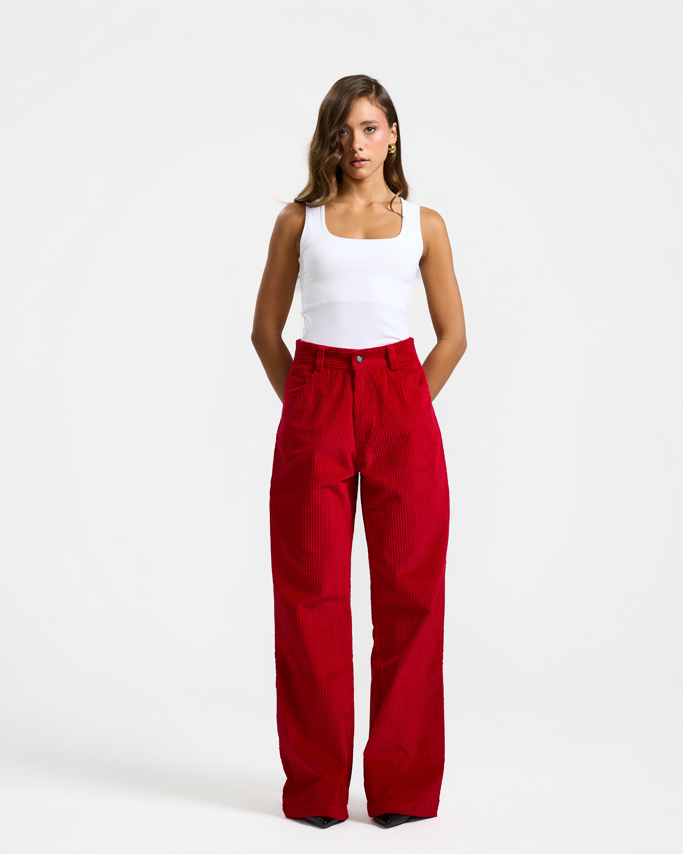 Red Corduroy Pants