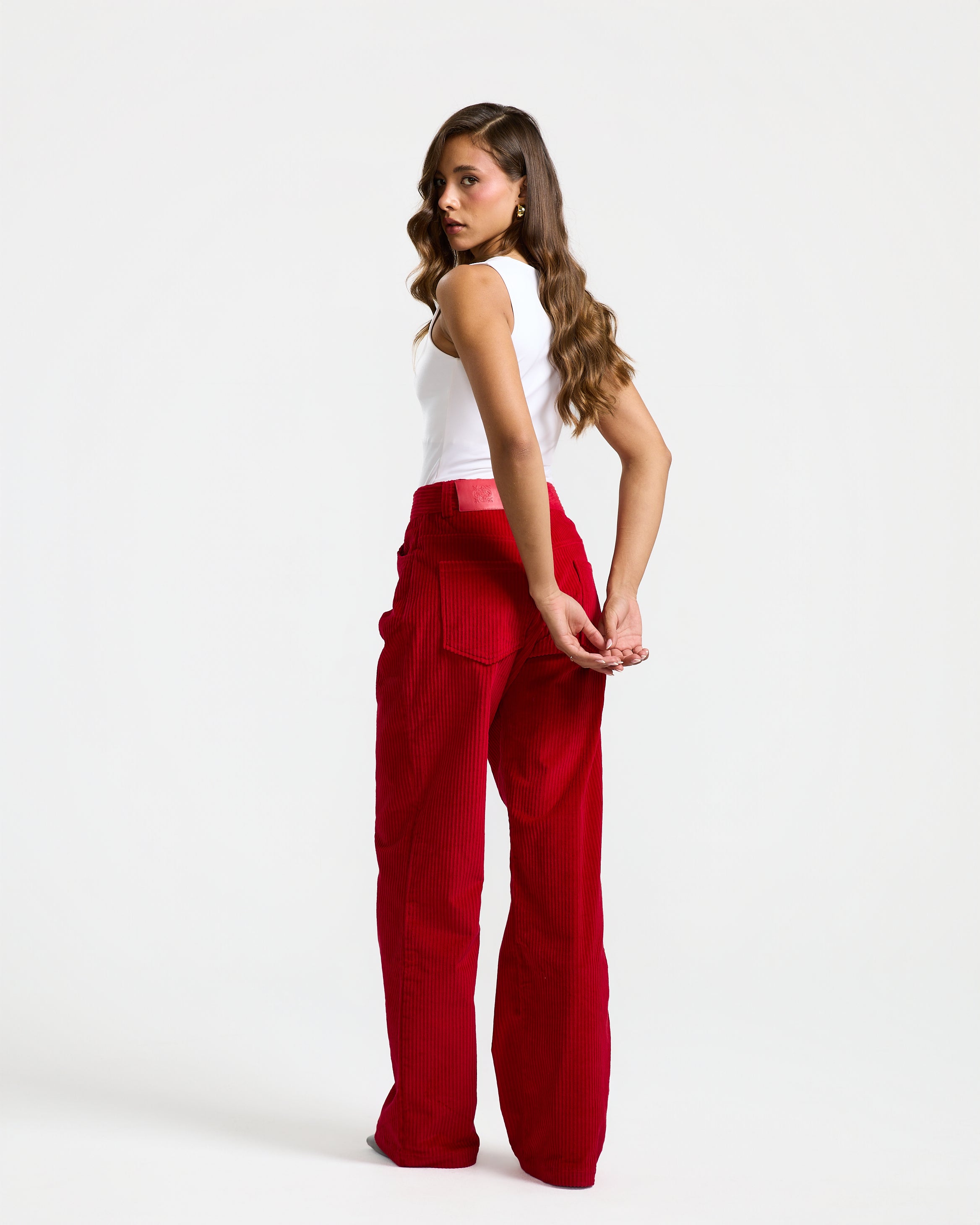 Red Corduroy Pants