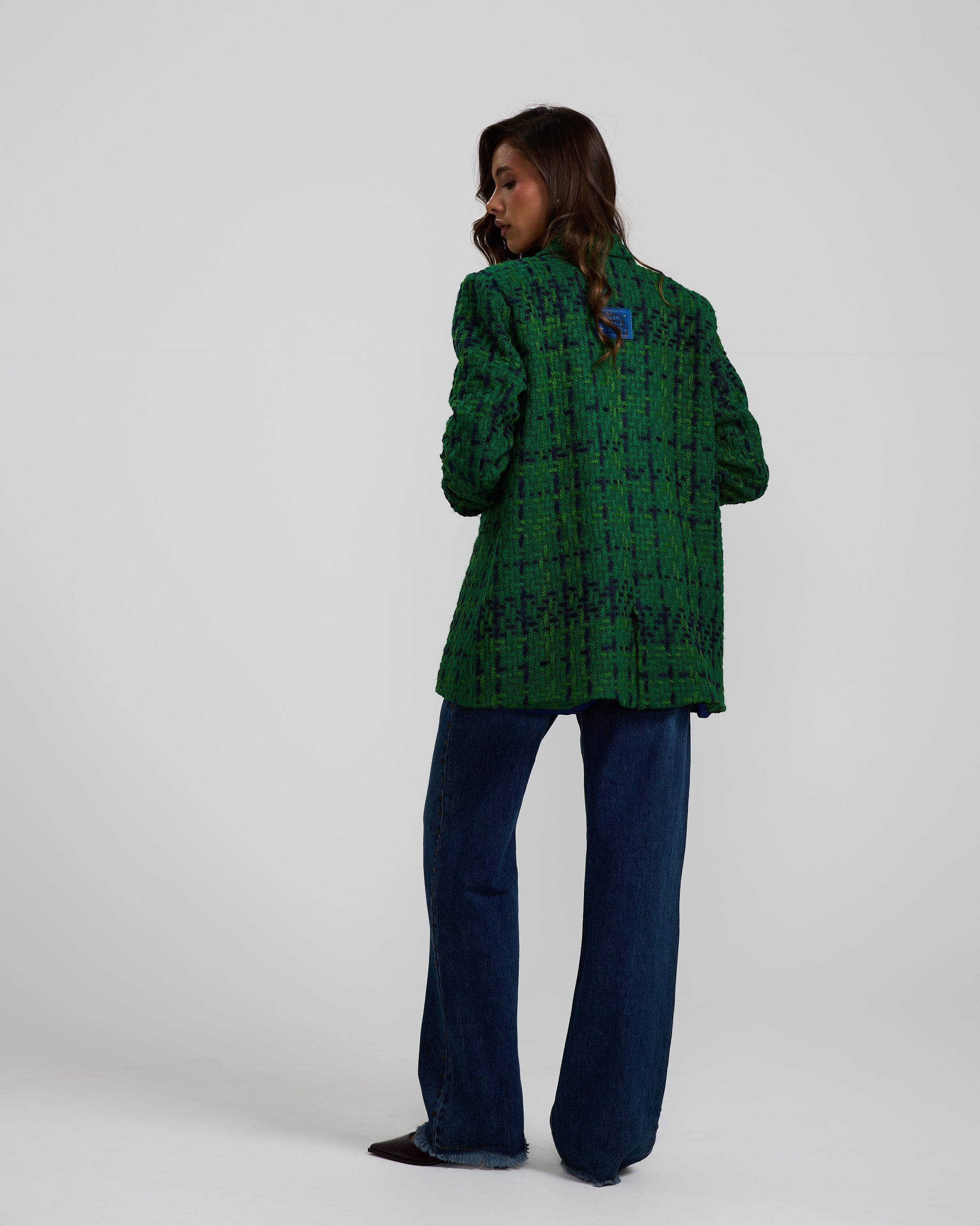 Green Tweed Blazer
