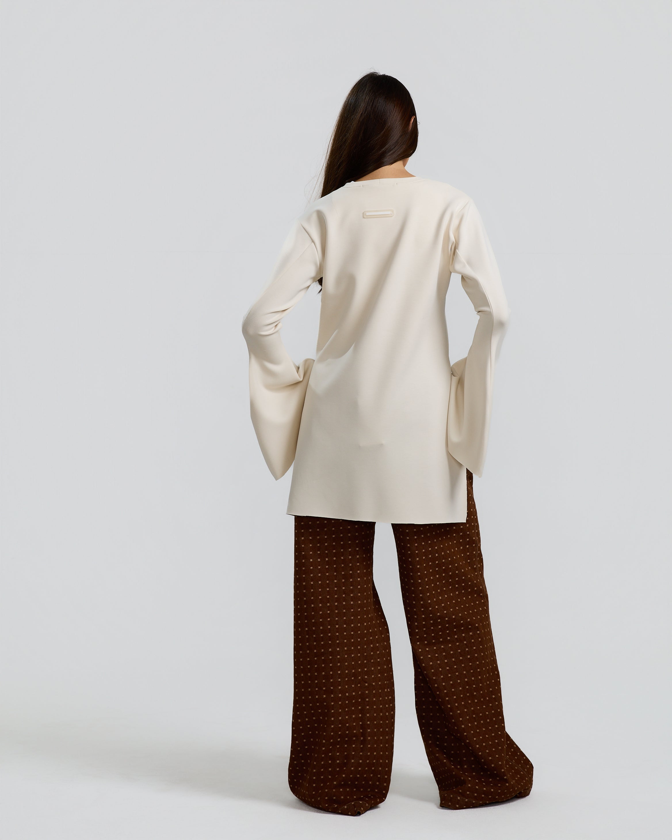 Bell Sleeves Top In Off White