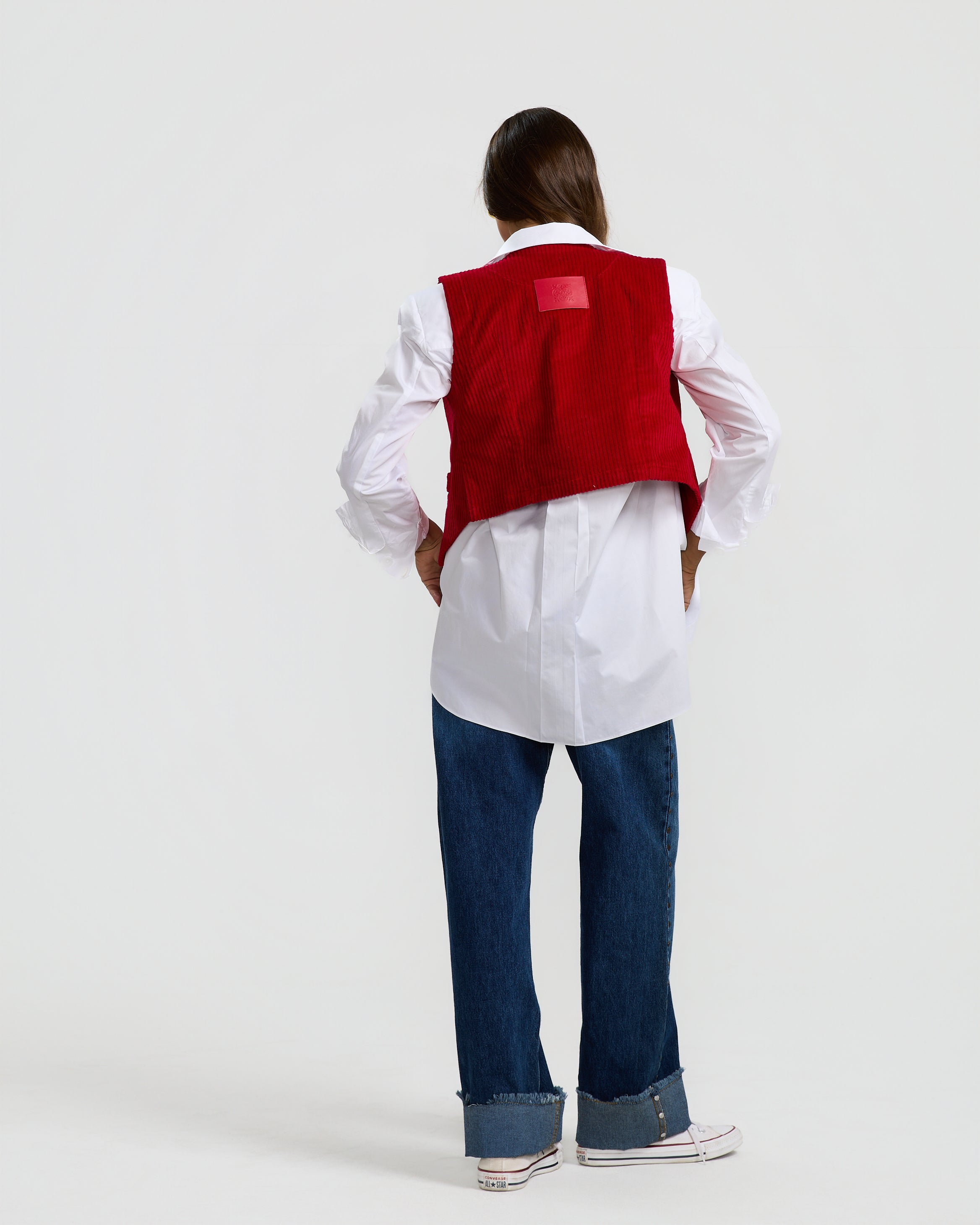 Red Corduroy Waistcoat