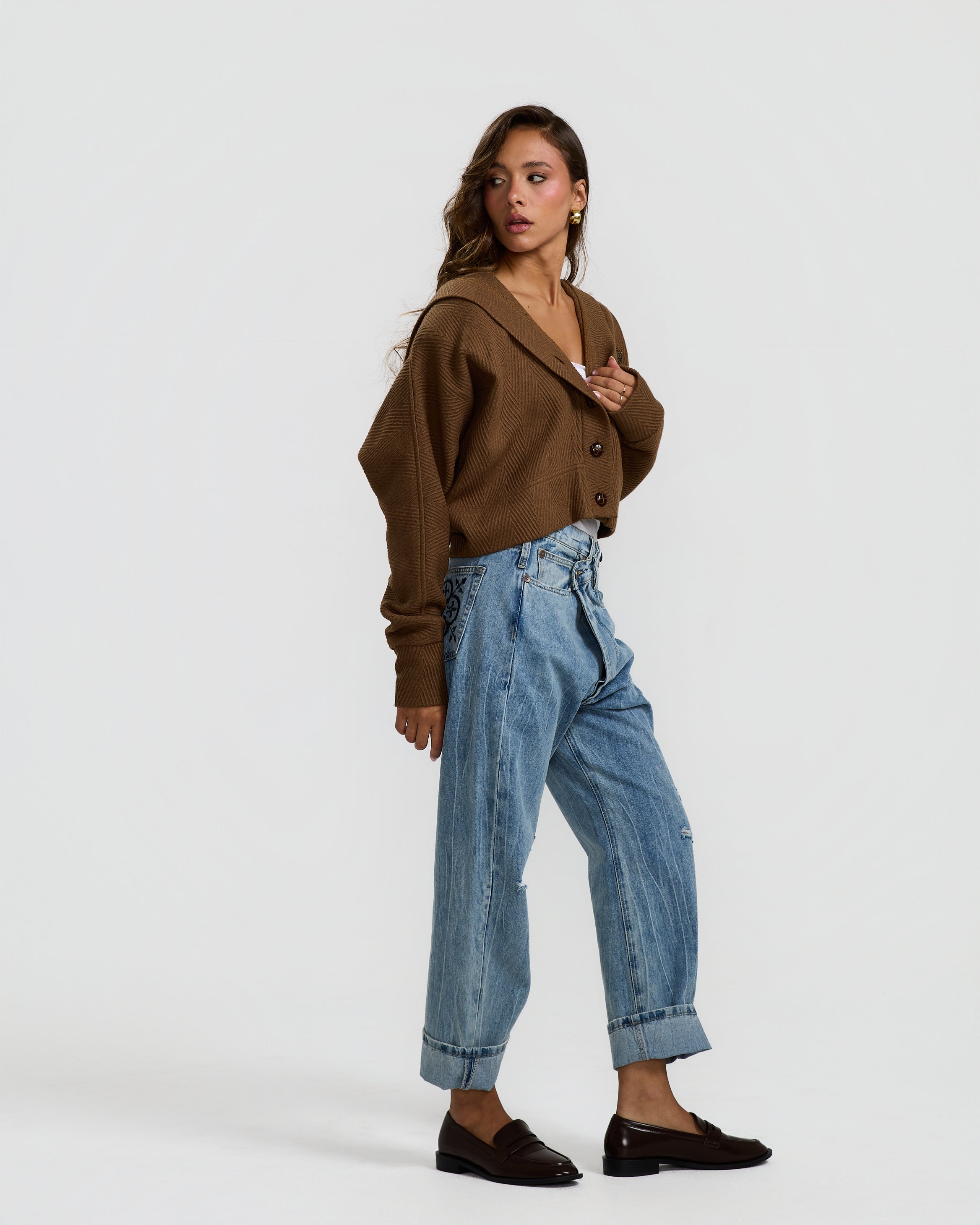 Short Hooded Sweater