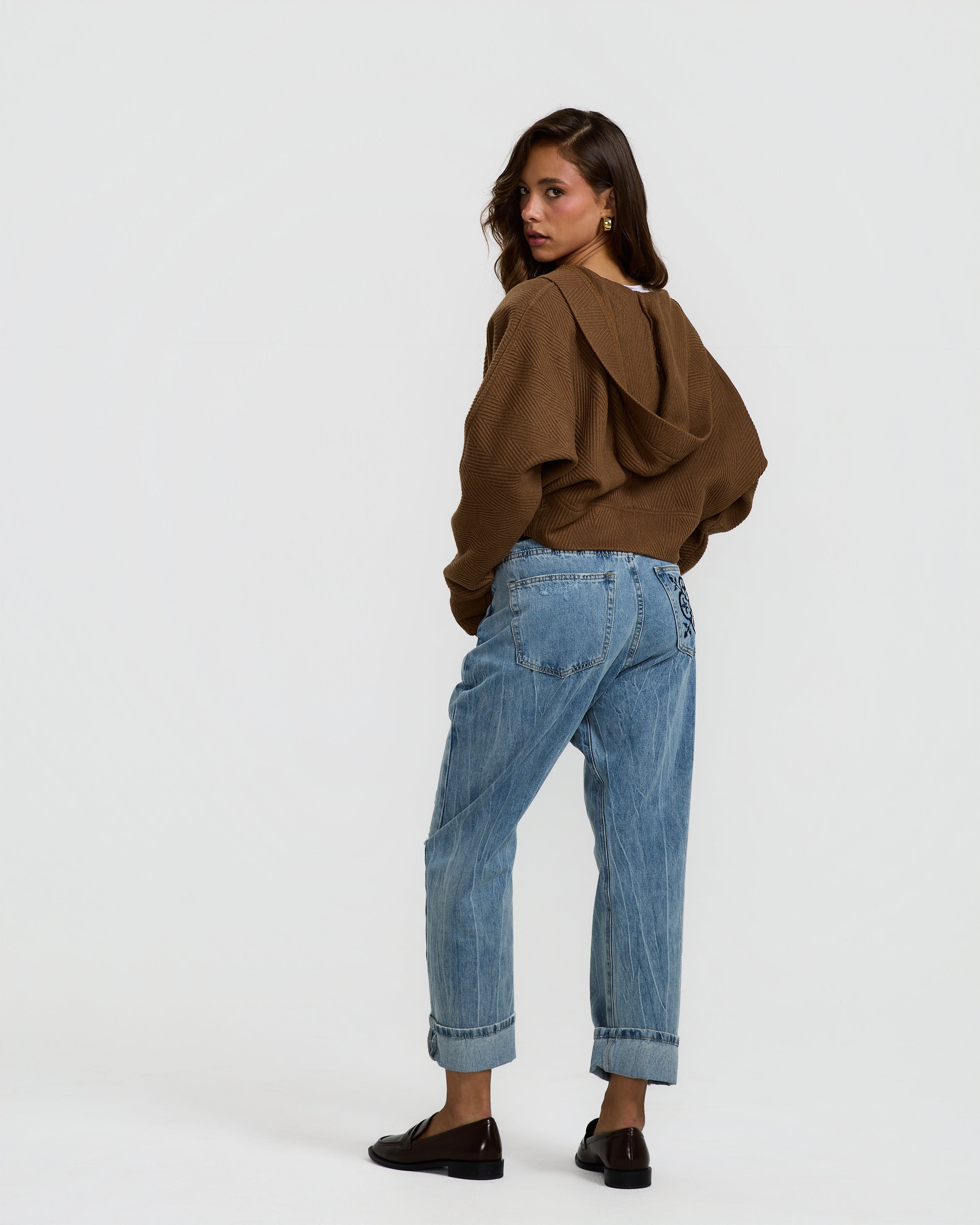 Short Hooded Sweater