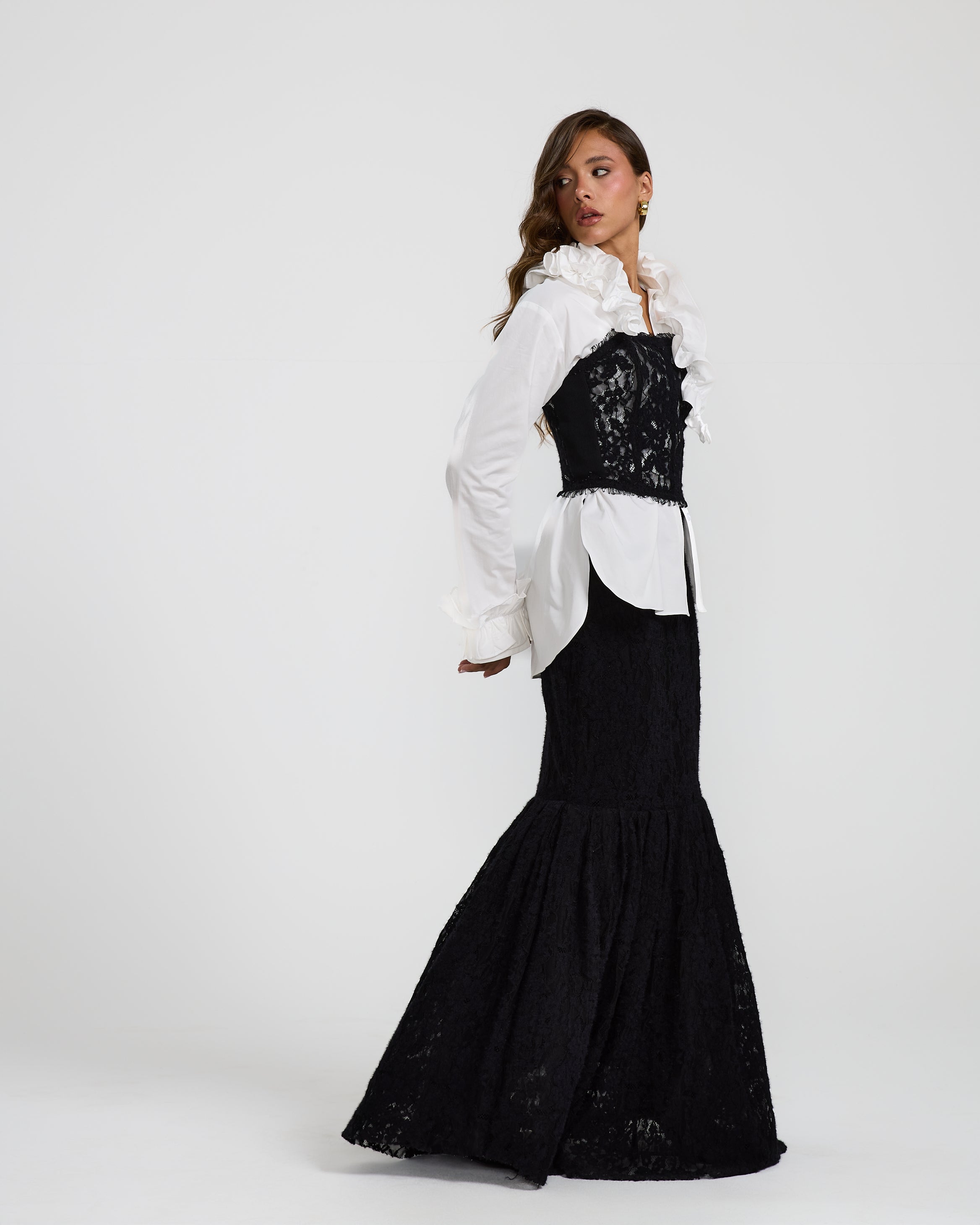 Mermaid Black Lace Skirt